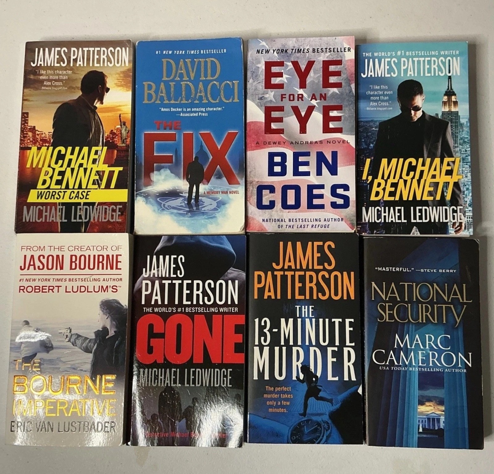 Crime, Mystery, Thriller Paperback Books By Popular Authors ~ You Choose ~ READ