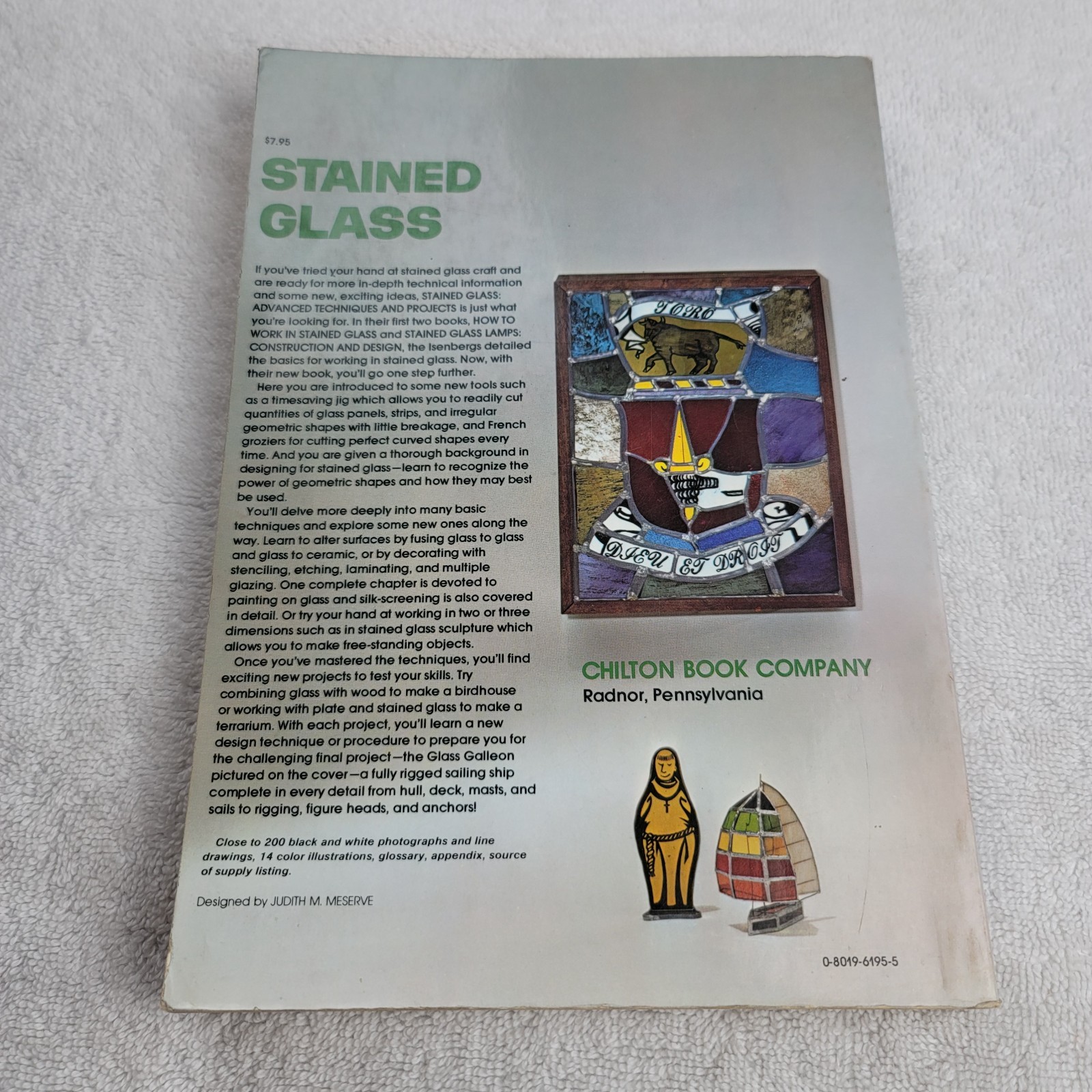 Stained Glass Advanced Techniques and Projects by Anita Isenberg (1976) SC
