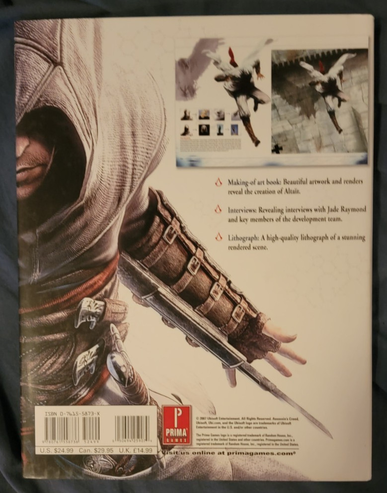 ASSASSIN’S CREED LIMITED EDITION ART BOOK Prima Development 2007 UBISOFT Minty