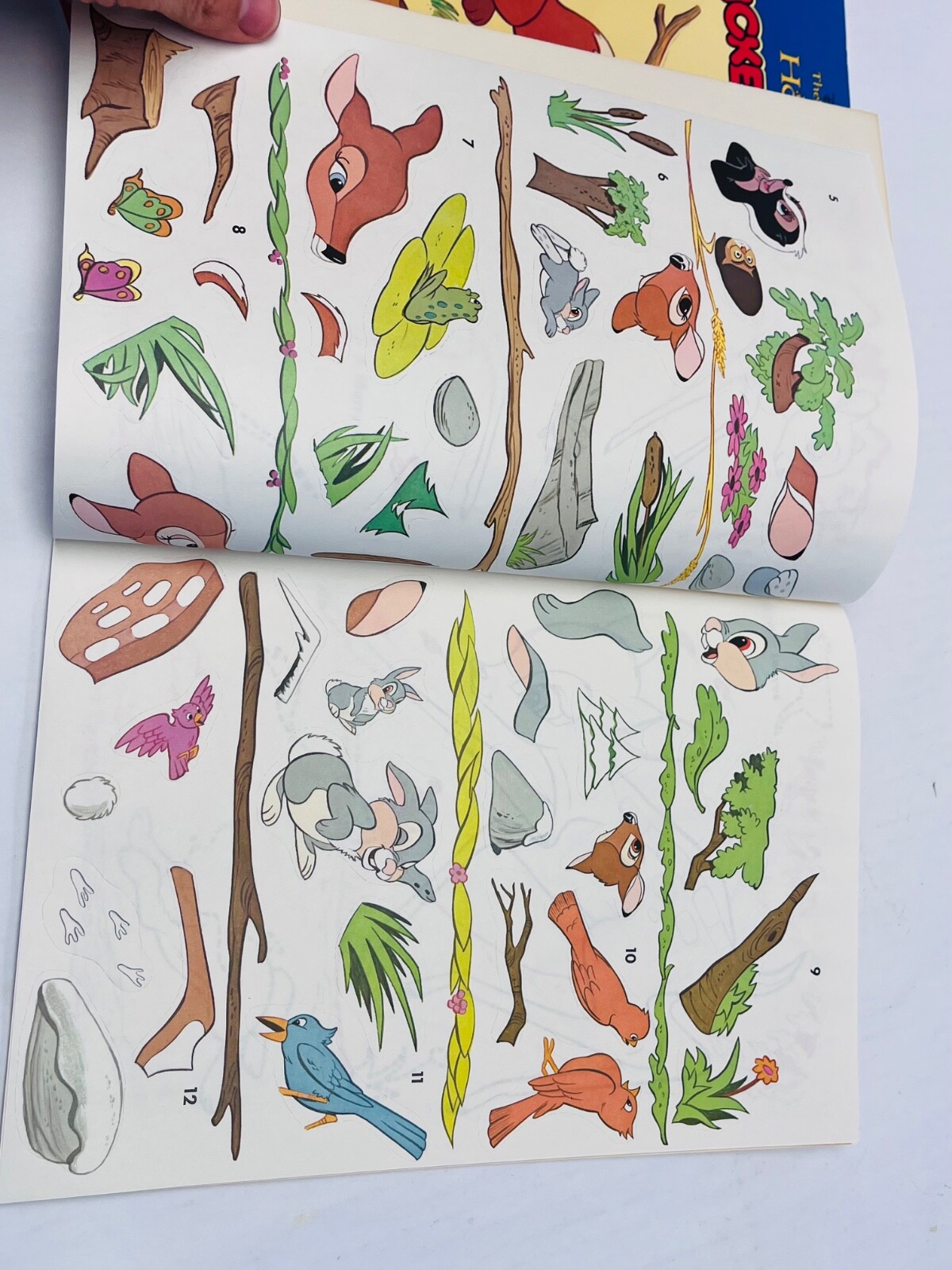 Vintage Disney Sticker Fun Books- Cinderella Fox and the Hound Bambi Set BIN 61