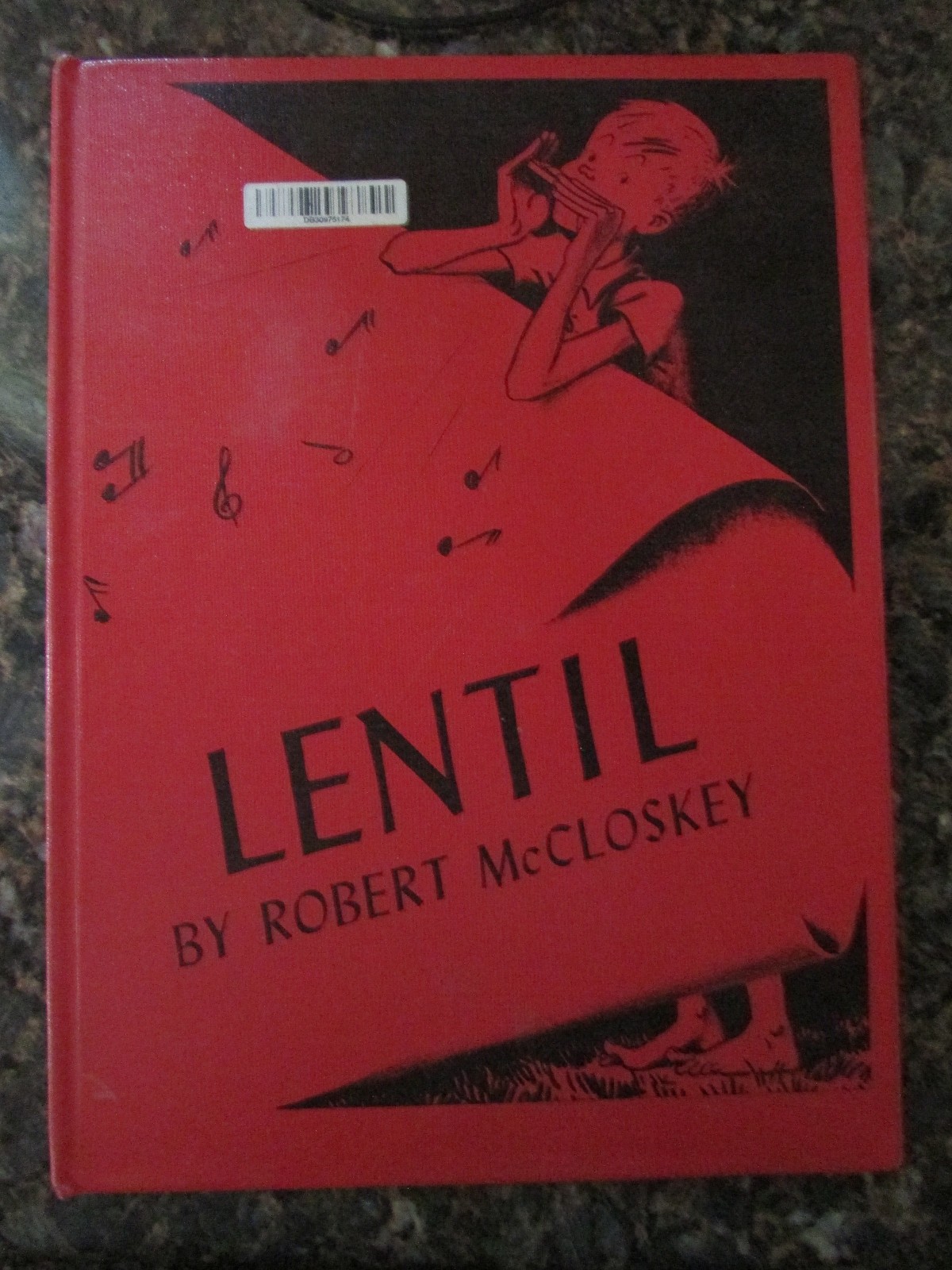 Lentil, by Robert McCloskey VINTAGE 1968 Ed -WONDERFUL Condition Hardcover
