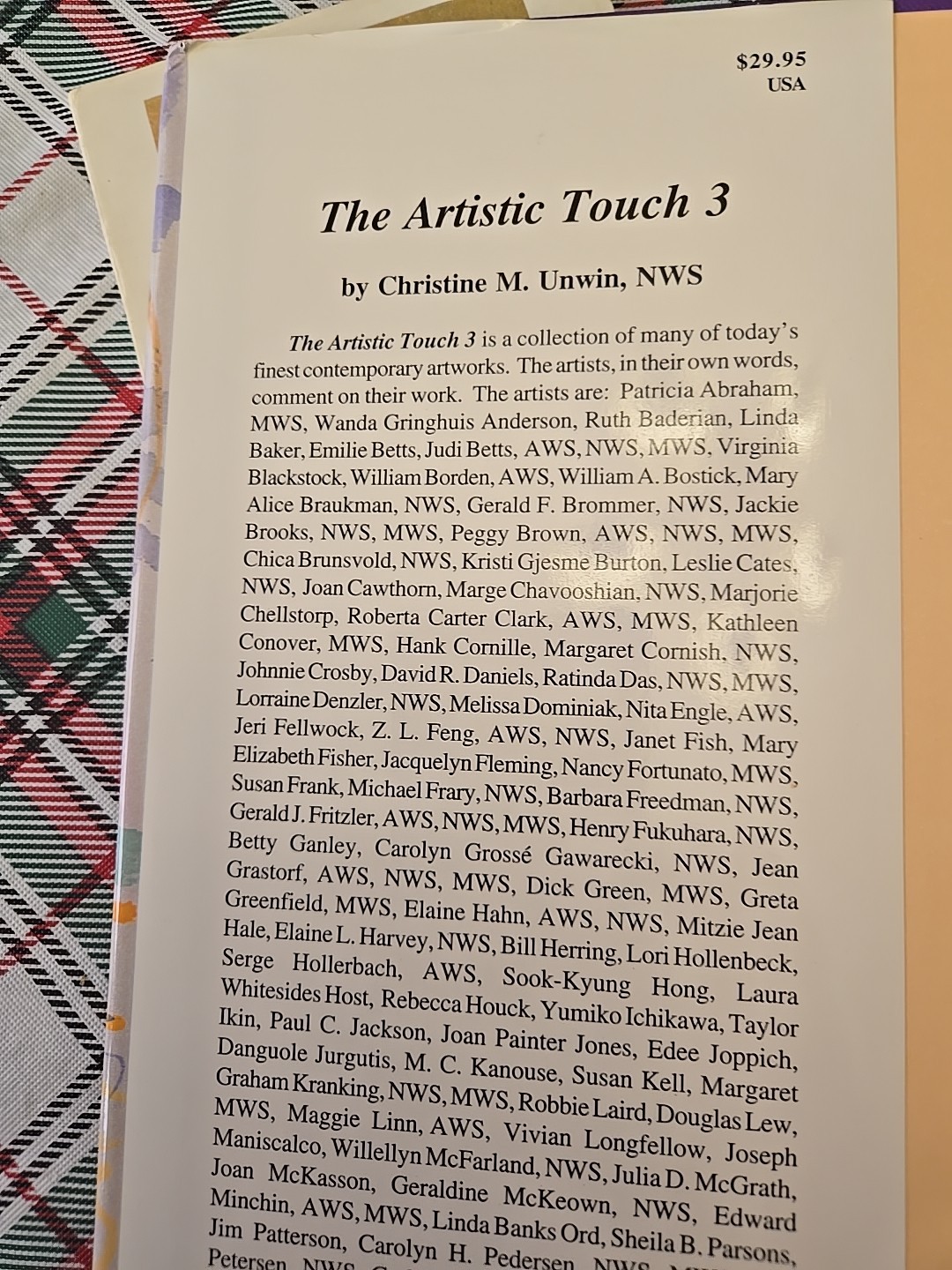 THE ARTISTIC TOUCH 3 (ARTISTIC TOUCH SERIES) By Christine M. Unwin – Hardcover