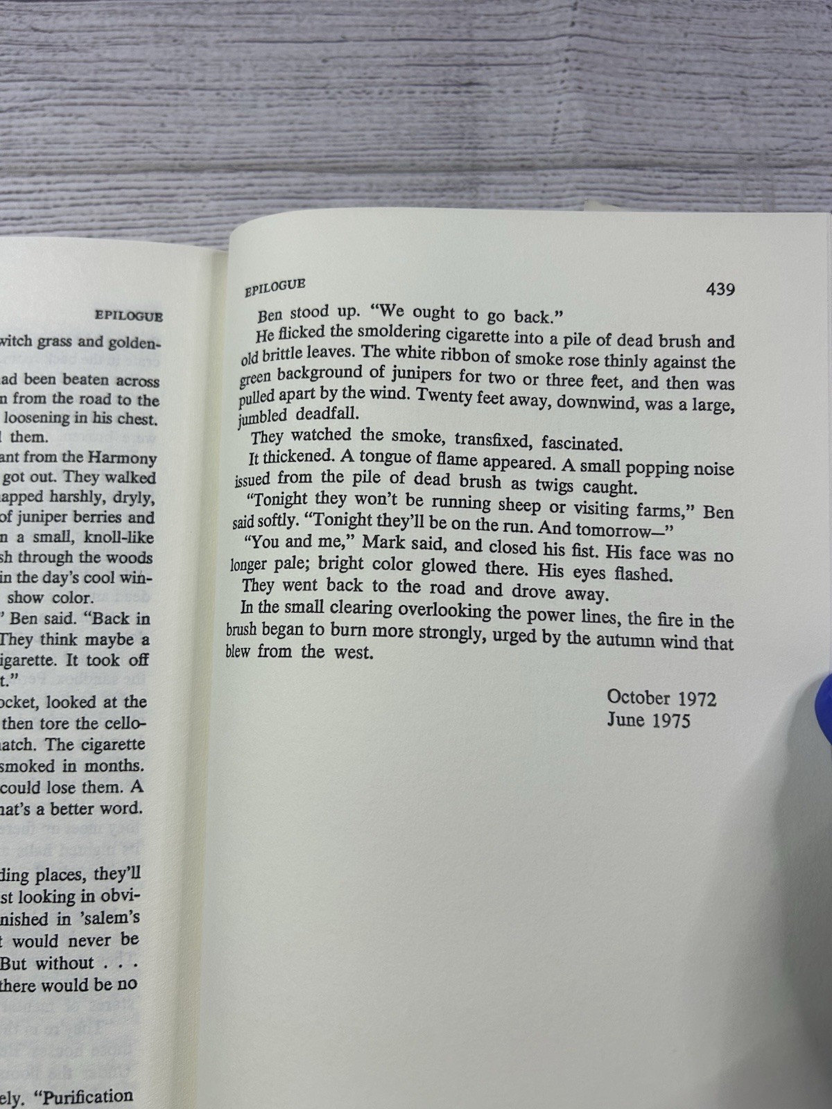 1975 SALEM’S LOT Stephen King Book Club Edition Hardcover w/ Dust Jacket