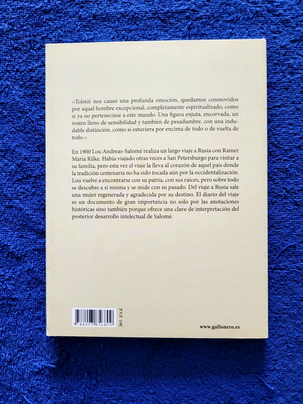 Rusia con Rainer (Spanish Edition) Lou Andreas-Salome.Softcover .(EX).Preowned.