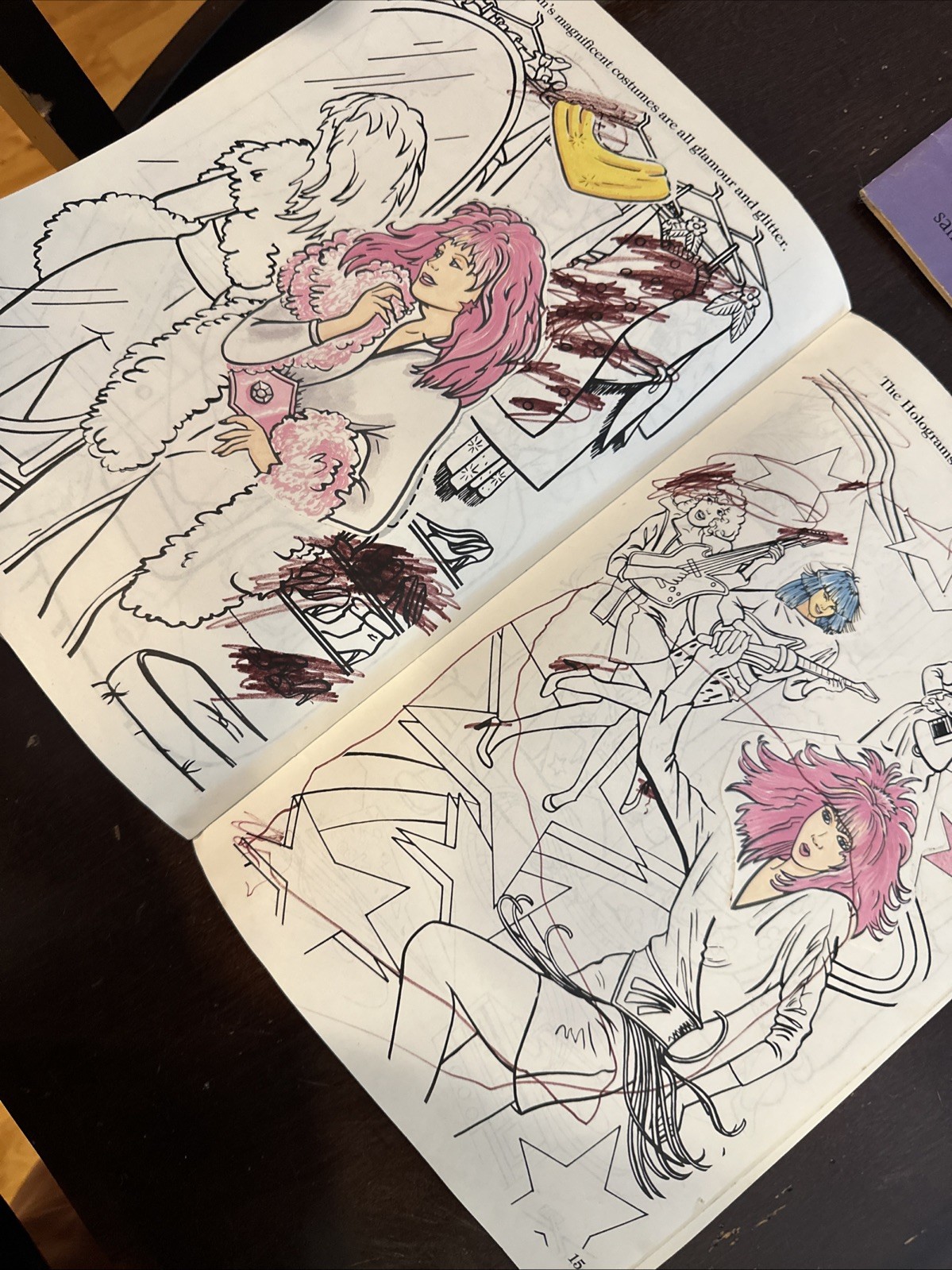 JEM Vintage Sticker Fun Hasbro Golden 1986 Jem and the Holograms Used RARE!