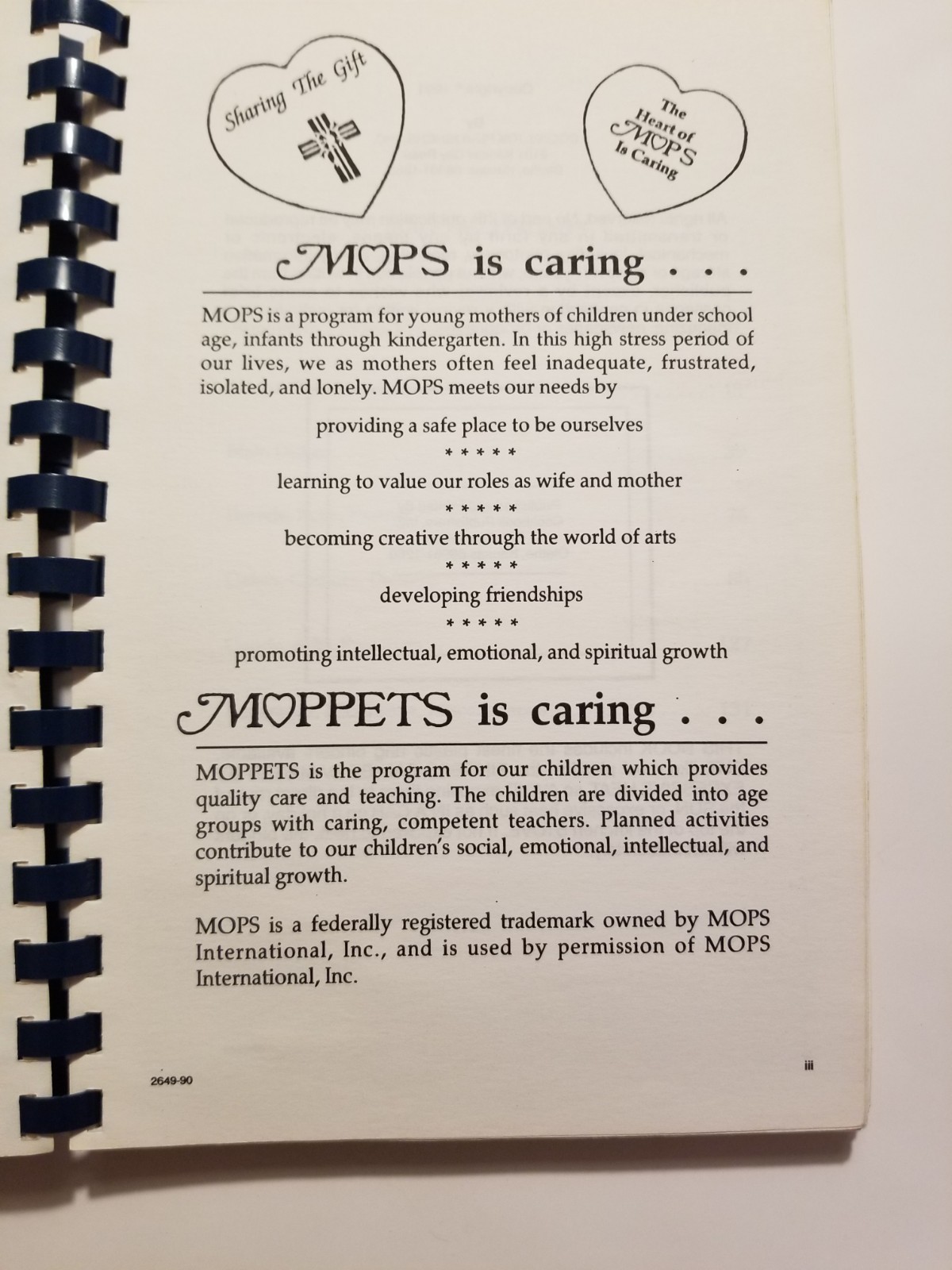 Vintage Cookbook Mothers of Preschoolers MOPS Cranberry PA Spiral 140 Pages READ