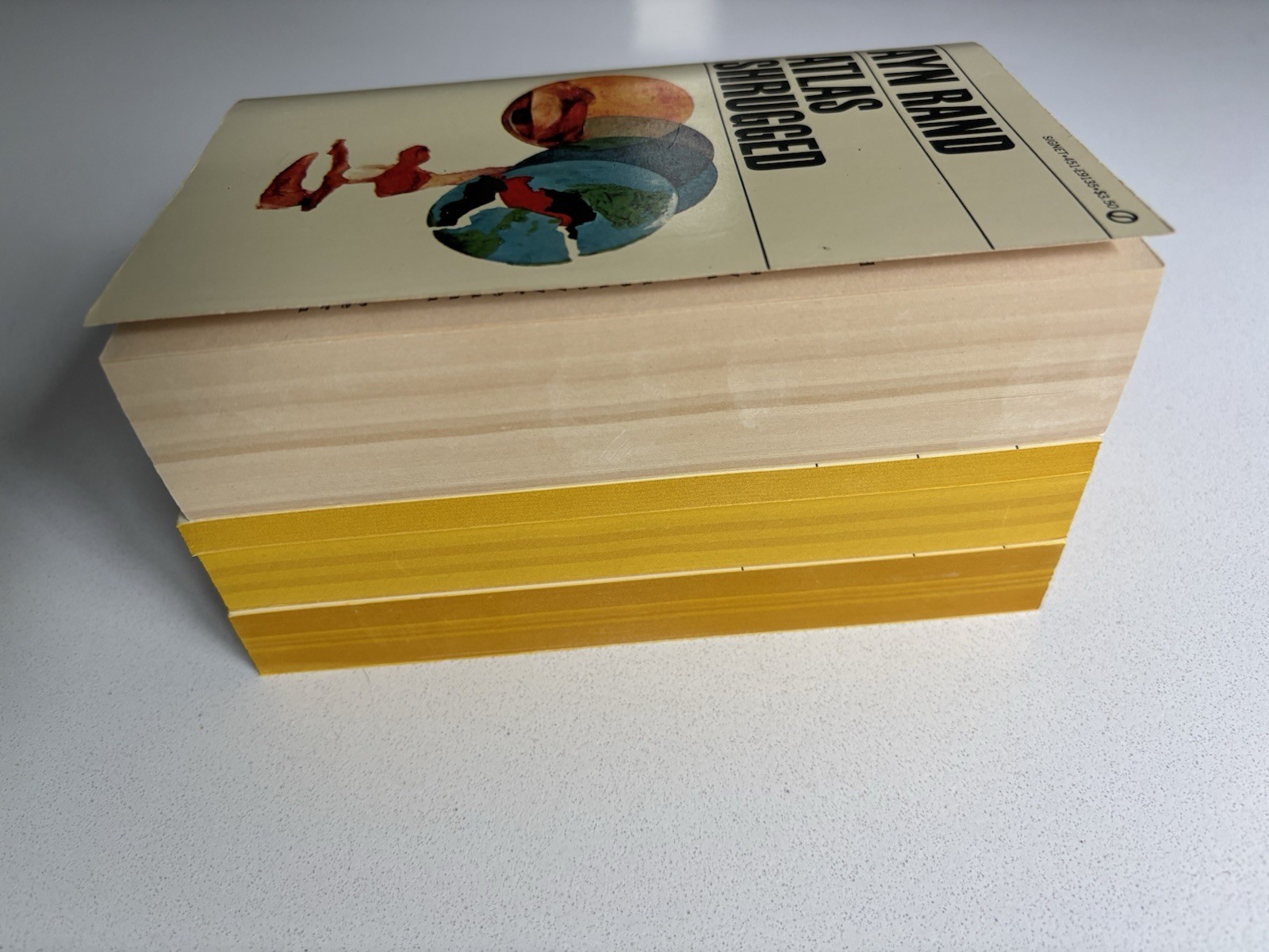 Ayn Rand Lot of 4 Vintage Paperback Books Atlas Shrugged, The Fountainhead