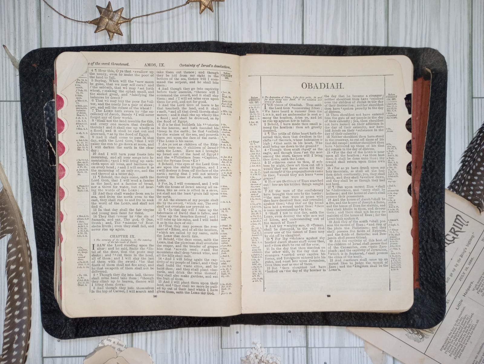 1896 Holy Bible S.S. Teachers Edition Antique Leather Saalfield Family Records