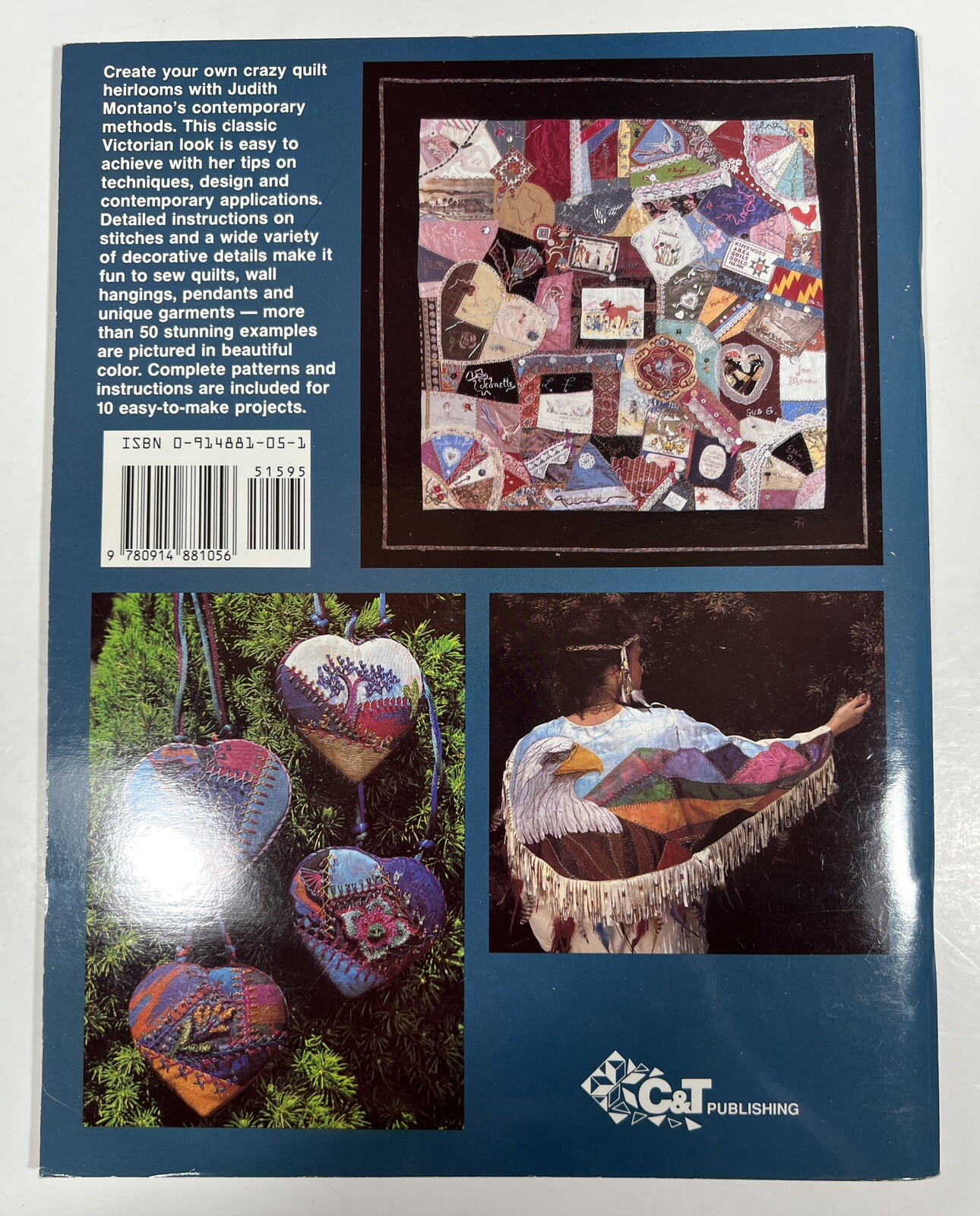 The Crazy Quilt Handbook by Judith Baker Montano Projects Patterns Instructions
