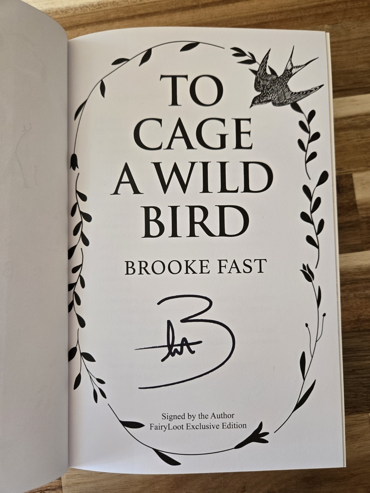 To Cage A Wild Bird Brook Fast Fairyloot Signed Exclusive Edition