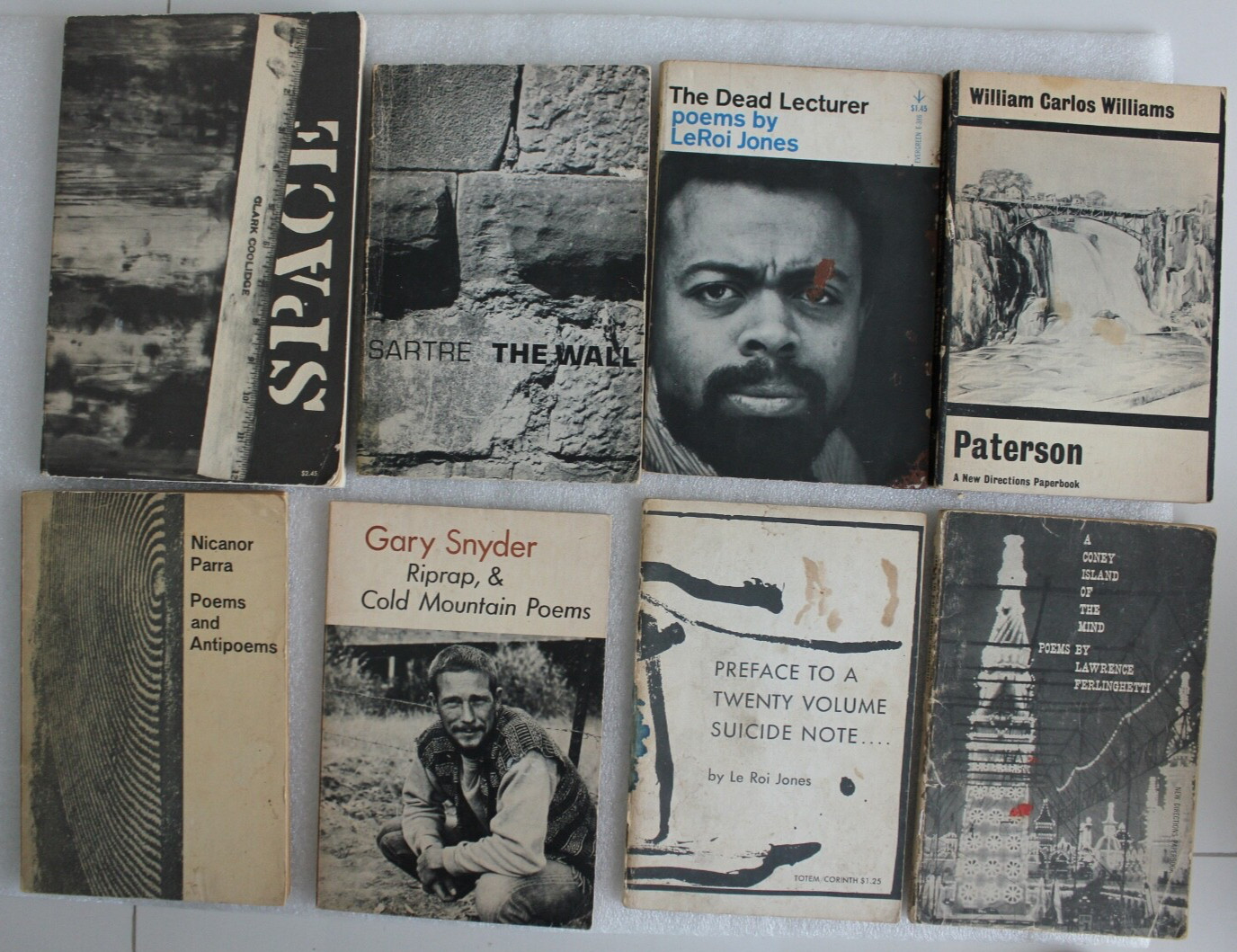 ’60’s Poetry-Howl-LeRoi Jones-Parra-Whalen-Snyder-Satre-WC Williams-Ferlinghetti
