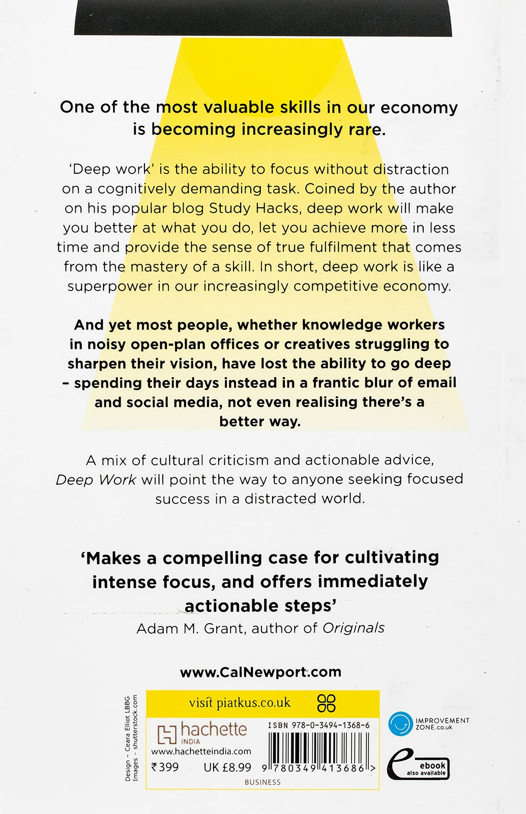 Deep Work: Rules for Focused Success in a Distracted By Cal Newport NEW Paperbck
