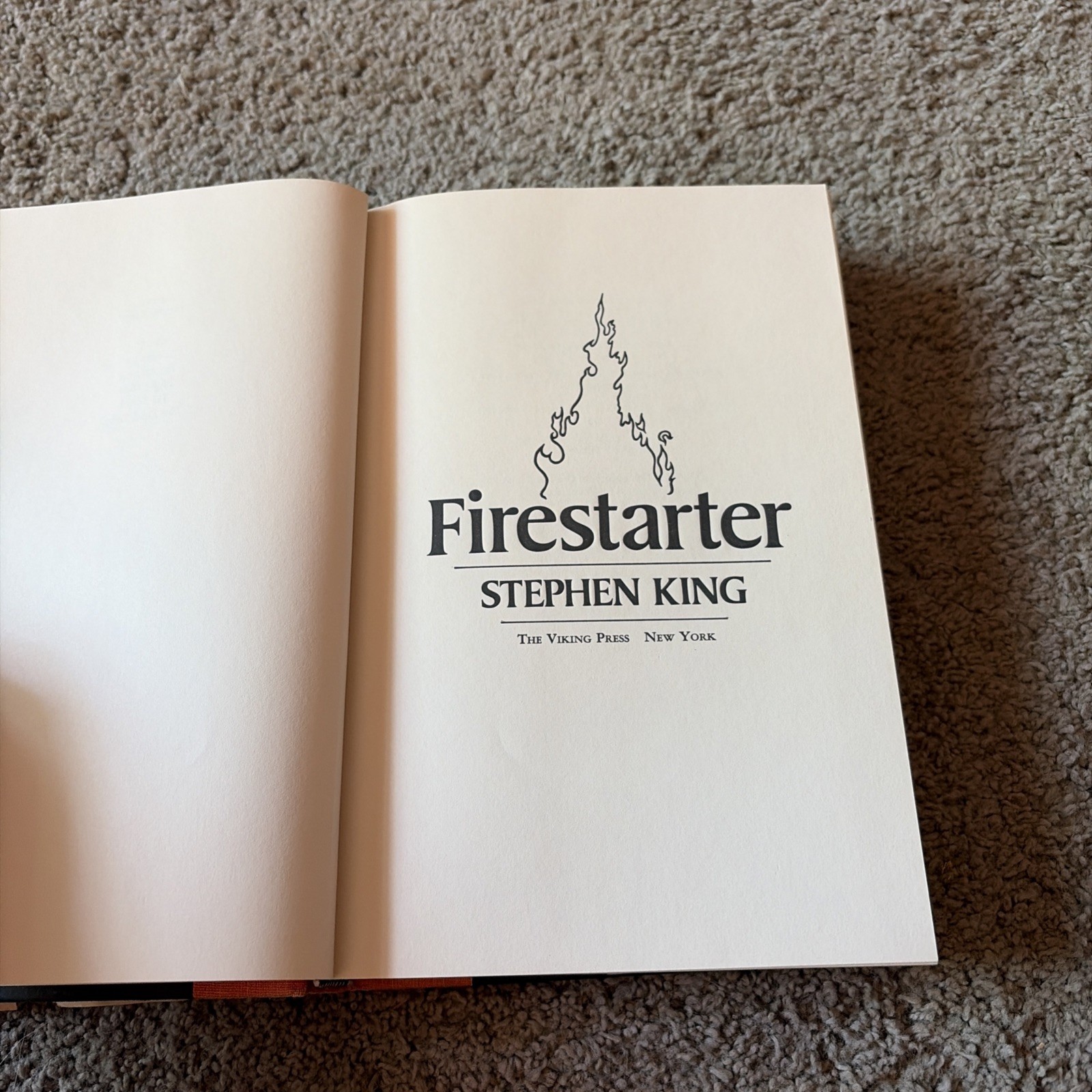 Firestarter Stephen King First Edition HCDJ 1980 Viking Press $13.95 DJ