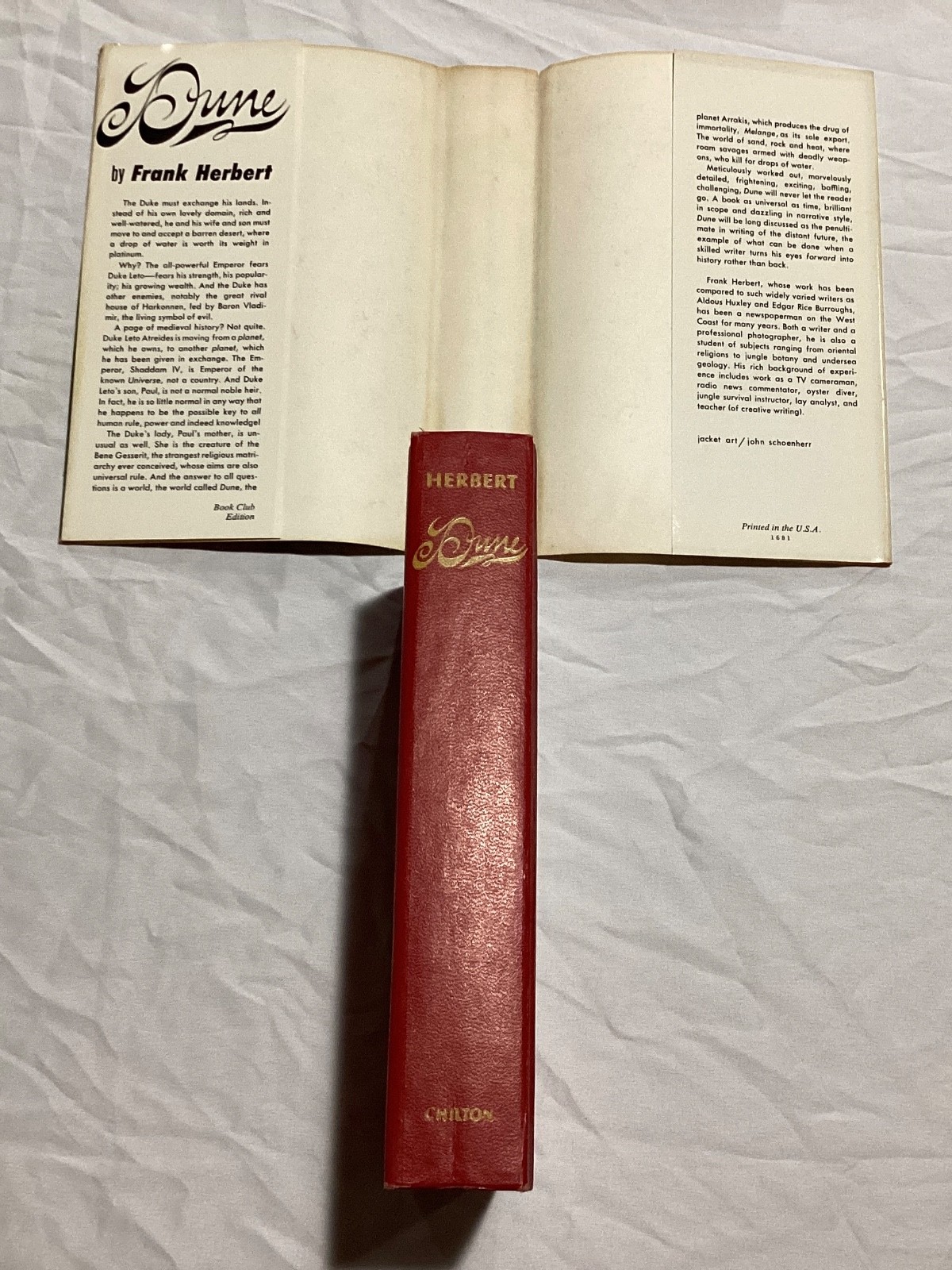FRANK HERBERT 1st ED. BCE DUNE, MESSIAH, & CHILDREN OF HARDCOVERS GREAT SHAPE