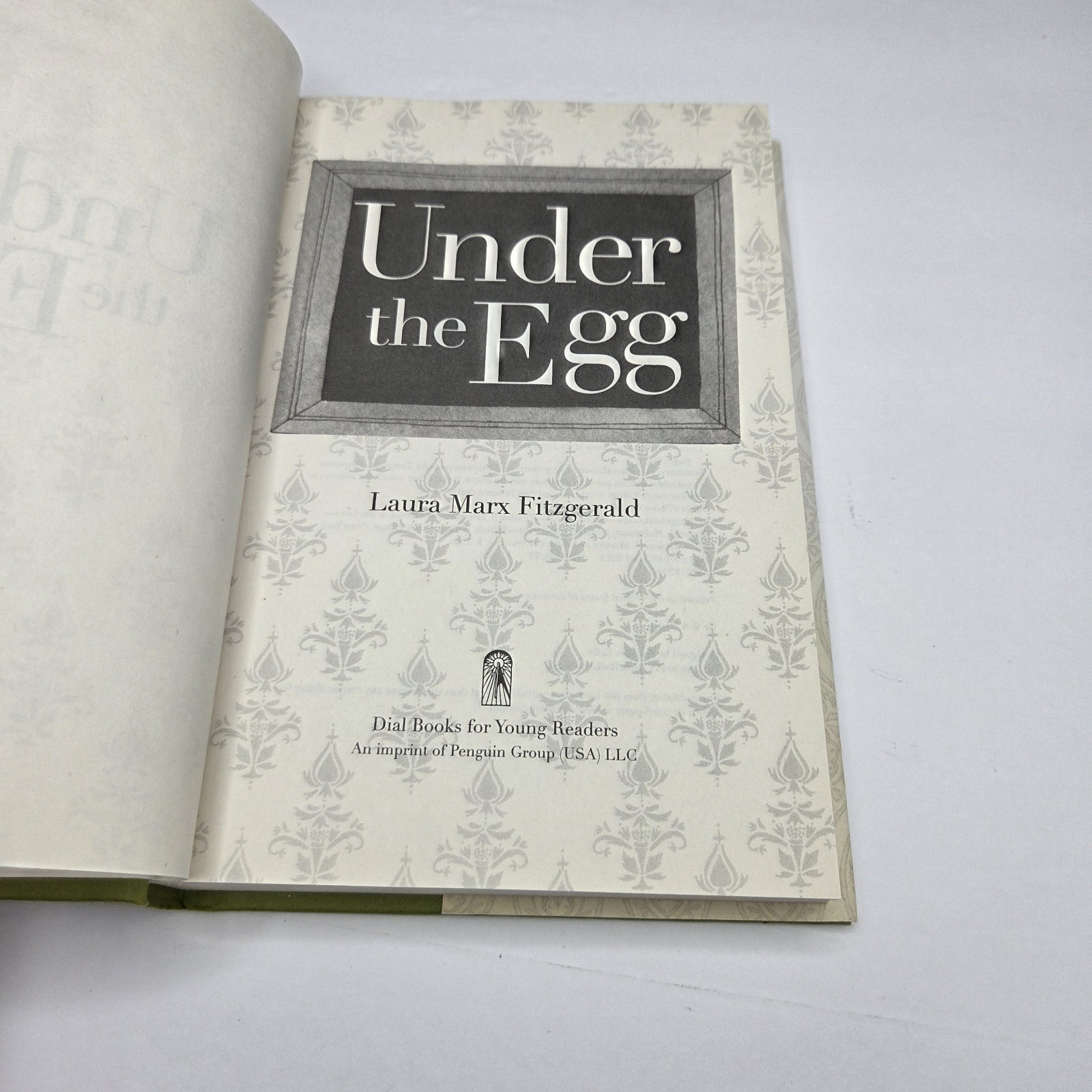 Under the Egg Laura Marx Fitzgerald Hardcover YA Mystery Art Adventure Book