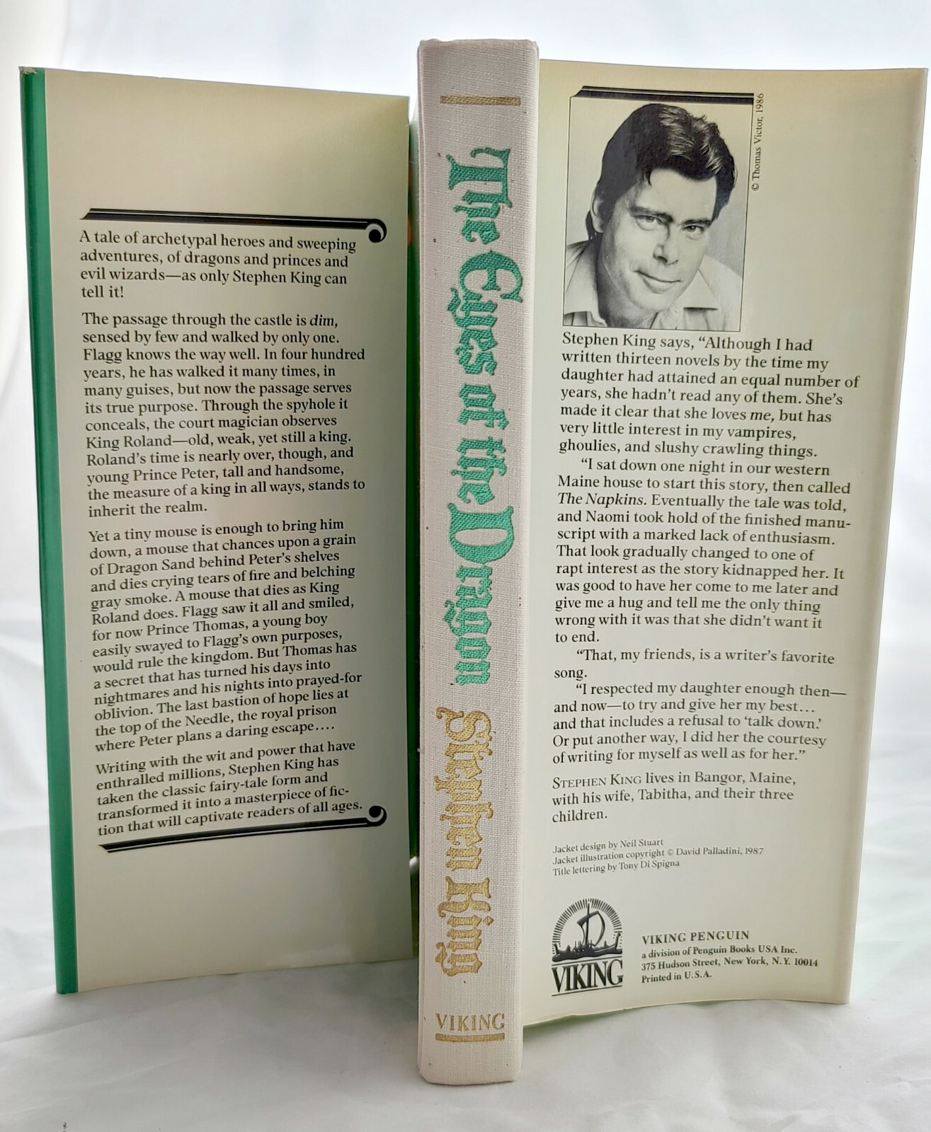 THE EYES OF THE DRAGON by Stephen King (1987, HCDJ) Viking Penguin