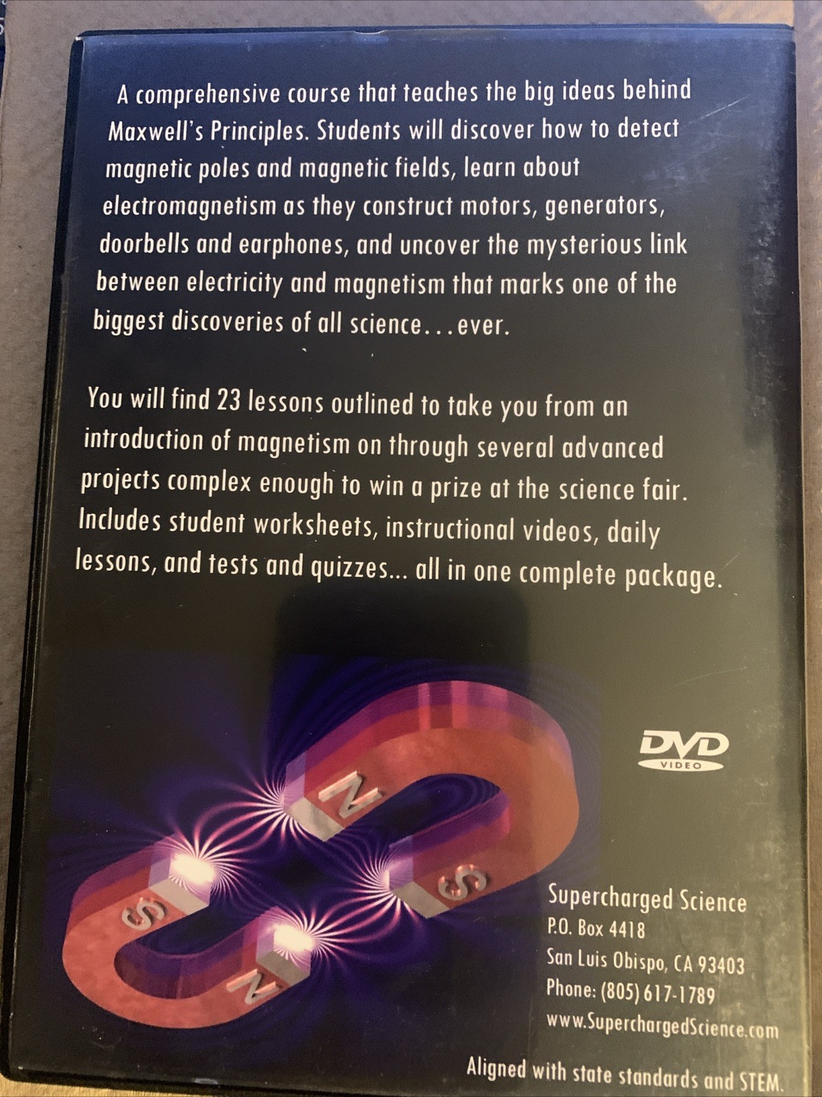 Ultimate Science Curriculum – Magnetism DVD – Aurora Lipper USED Rare Complete