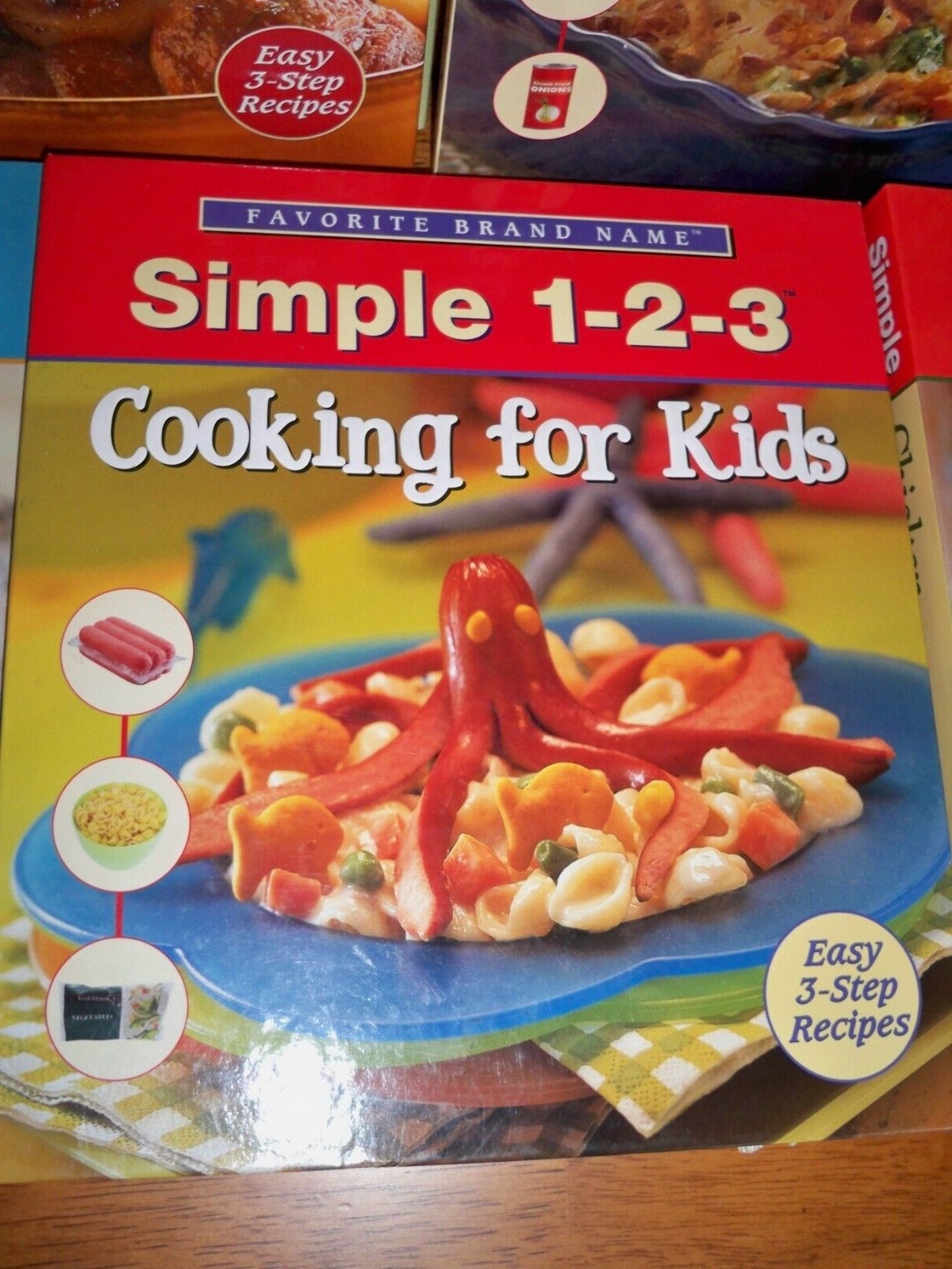Lot of 5 – Simple 1-2-3 Cookbooks – Chicken, Seafood, Slow Cooker, Kids Recipes