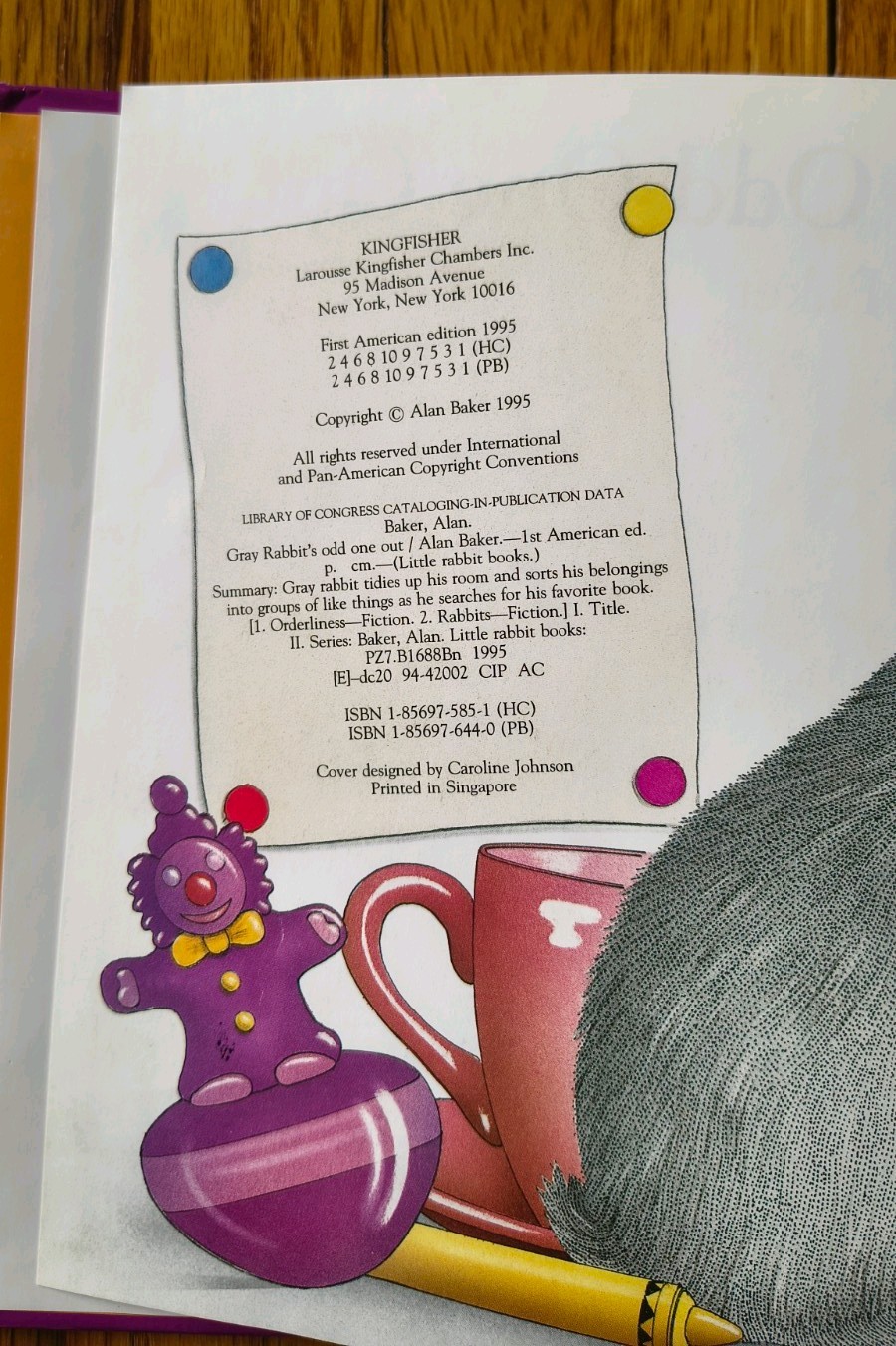 ‘Gray Rabbit’s Odd One Out’ Hardcover by Alan Baker