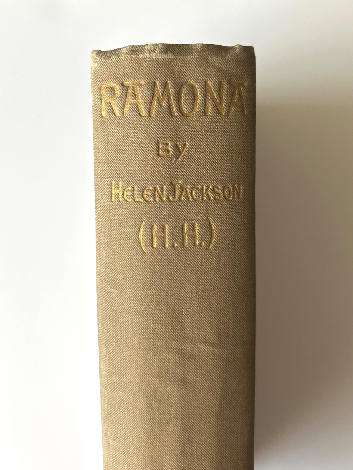 Ramona by Helen Jackson (H.H.) Early Edition 1890 Gold Leaf Cover, used rare