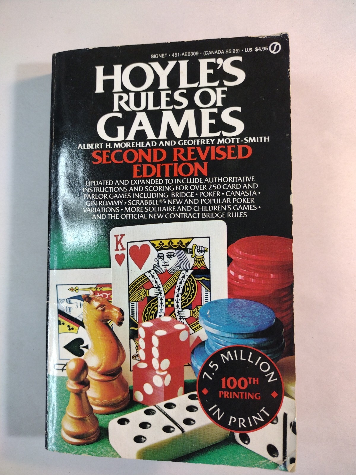 Hoyle’s Rules of Games by Geoffrey Mott-Smith and Albert H. Morehead (1946, Mass