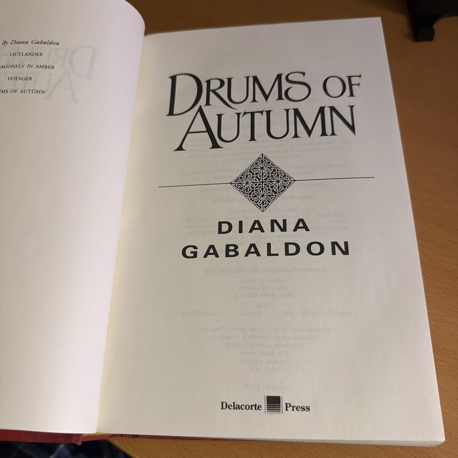 First Edition 1st Printing Drums of Autumn by Diana Gabaldon Outlander #4