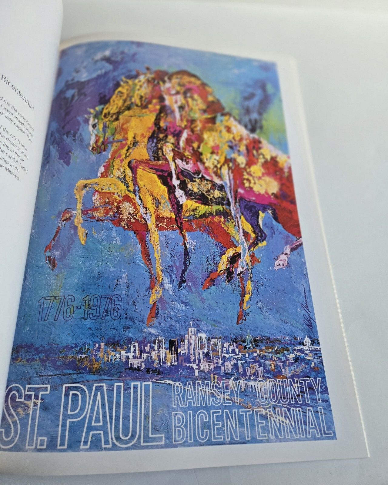 1980 HAND SIGNED 72/500 LeROY NEIMAN AMERICAN (1921-2012) EVENTS POSTERS BOOK