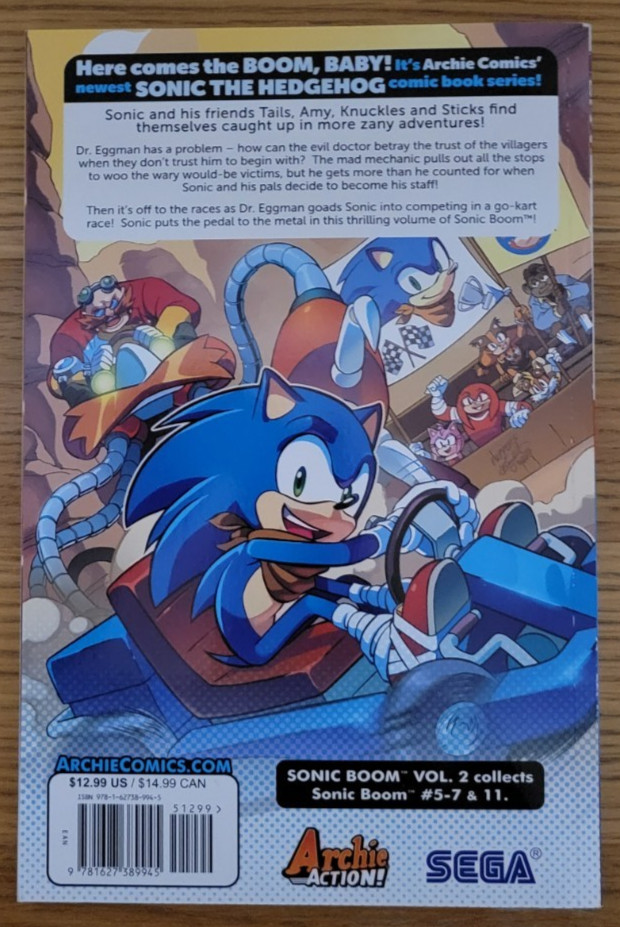Sonic Boom Vol. 2: Boom Shaka-laka Sonic Scribes Brand New ISBN 9781627389945