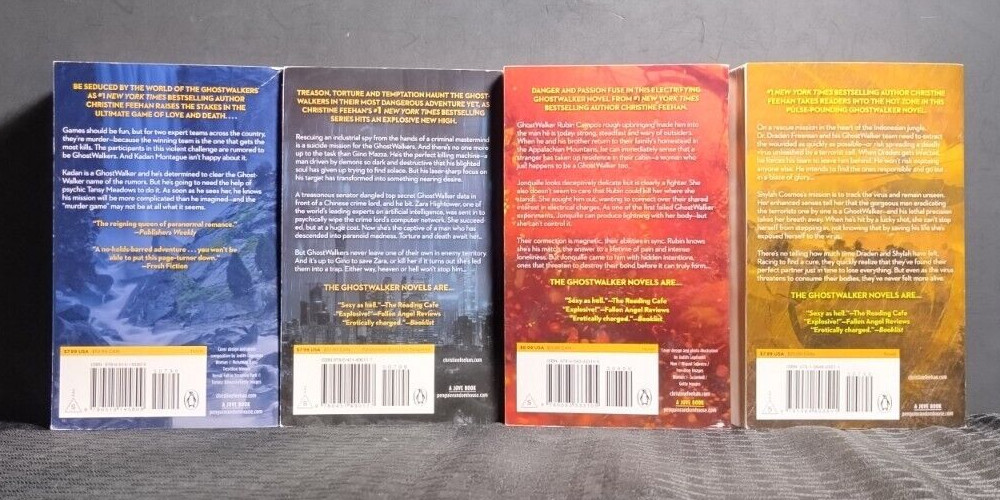 Christine Feehan Ghostwalker Series Lot of 4 Paperbacks PB Berkley Fiction