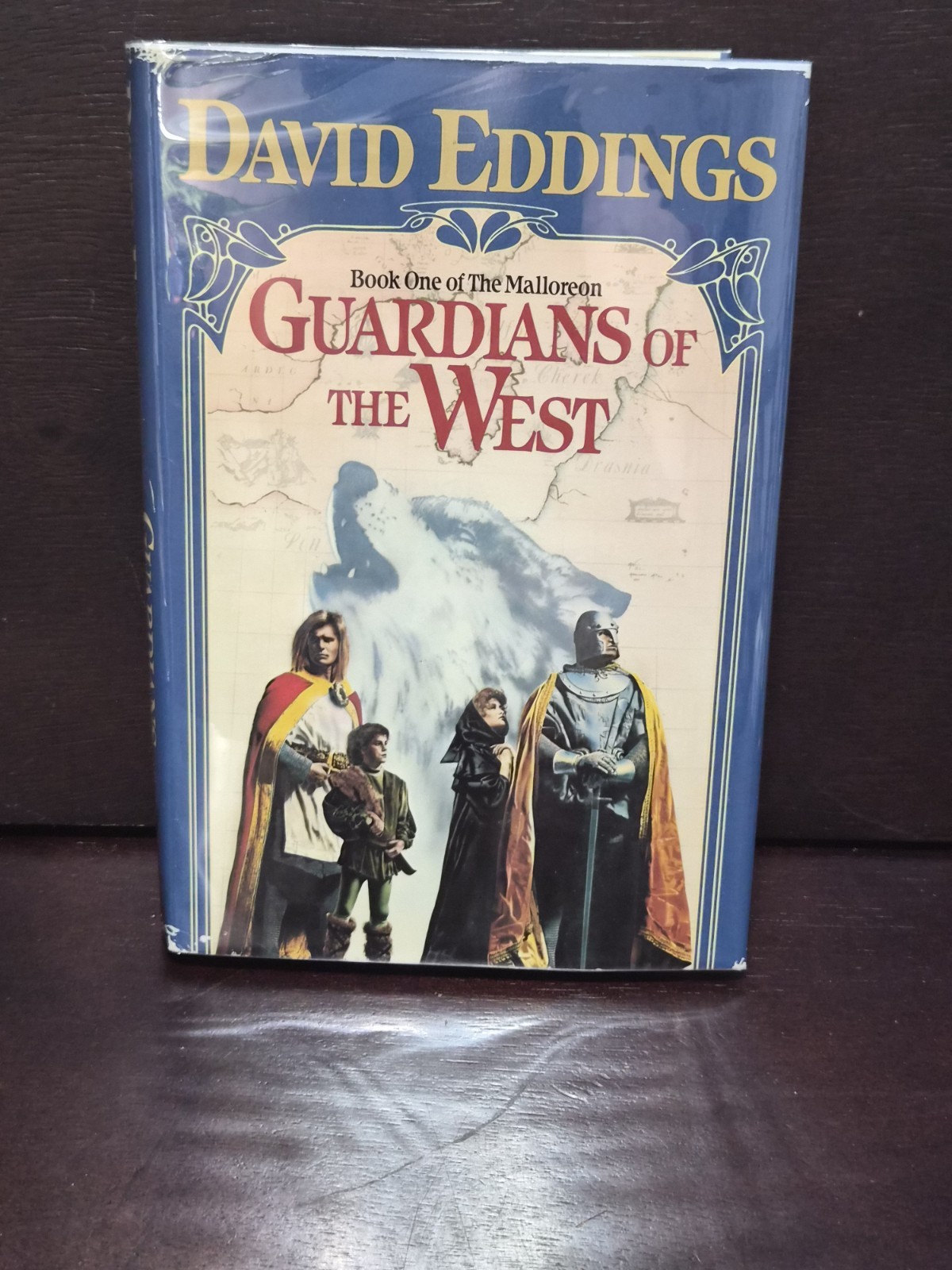 David Eddings GUARDIAN OF THE WEST Malloreon 1 1987 Del Rey BCE HCDJ VG Mylar