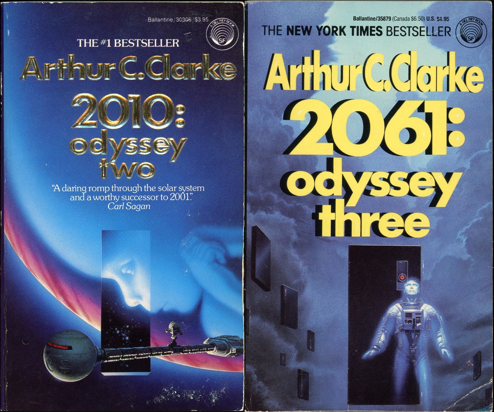 Space Odyssey Science Fiction Lot of 2 Paperback by Arthur C. Clarke