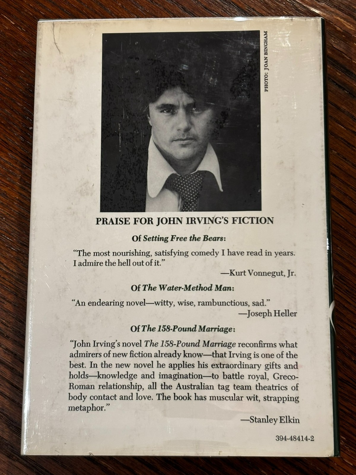 John Irving The 158-Pound Marriage hardcover 1st edition 1974 3rd novel HTF VG++