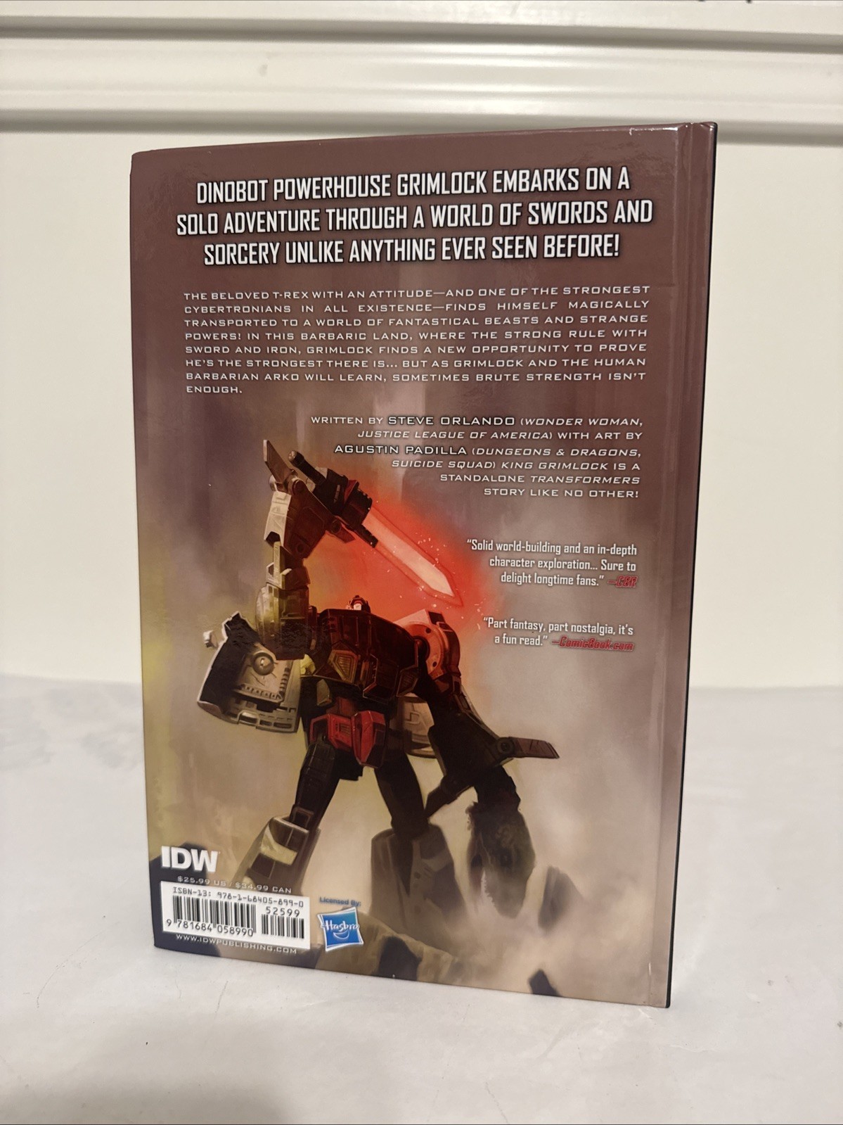 TRANSFORMERS: KING GRIMLOCK (IDW 2022 HC ~ Steve Orlando / Agustin Padilla)
