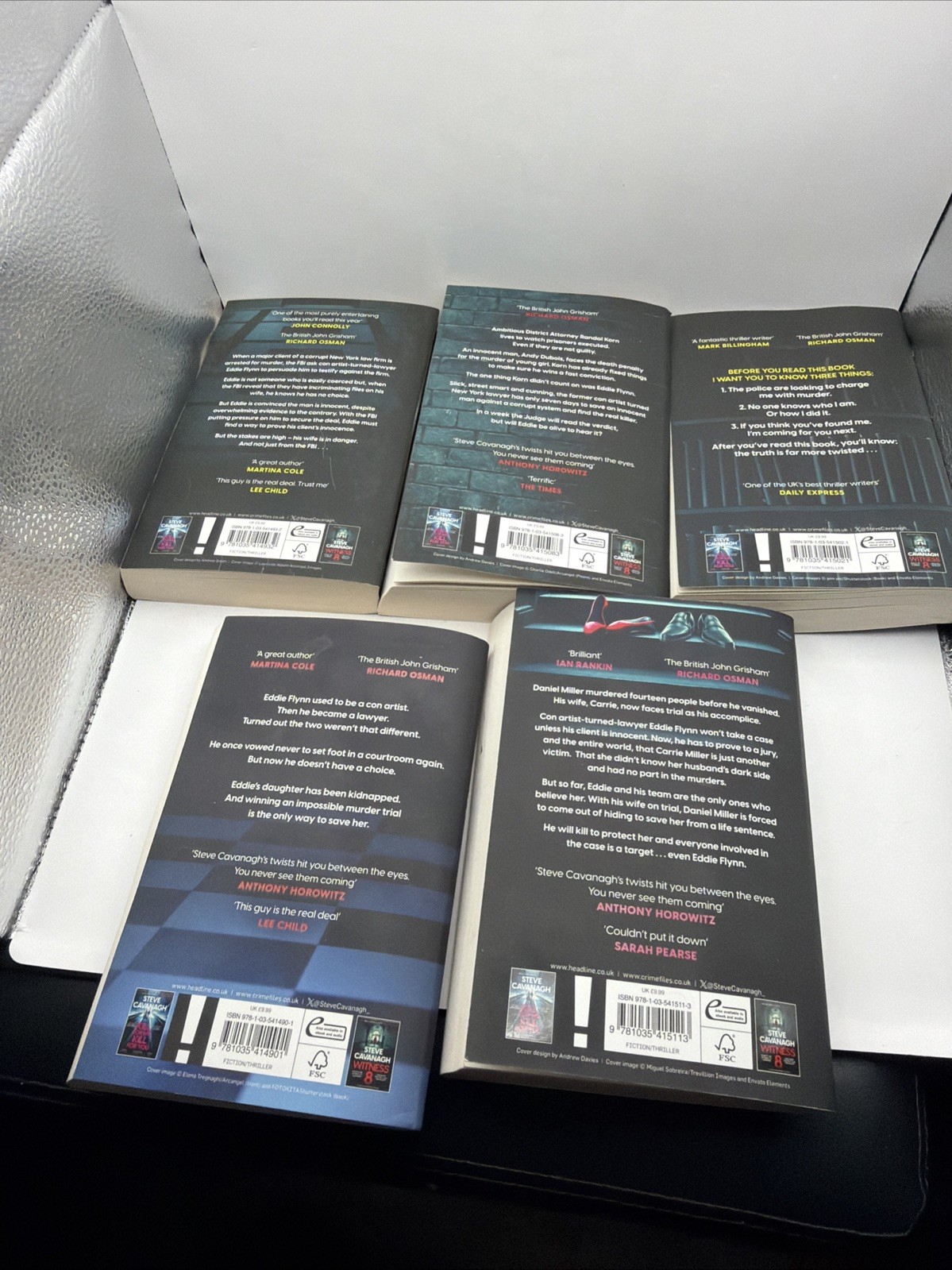 Eddie Flynn Series by Steve Cavanagh 5 Books Pb
