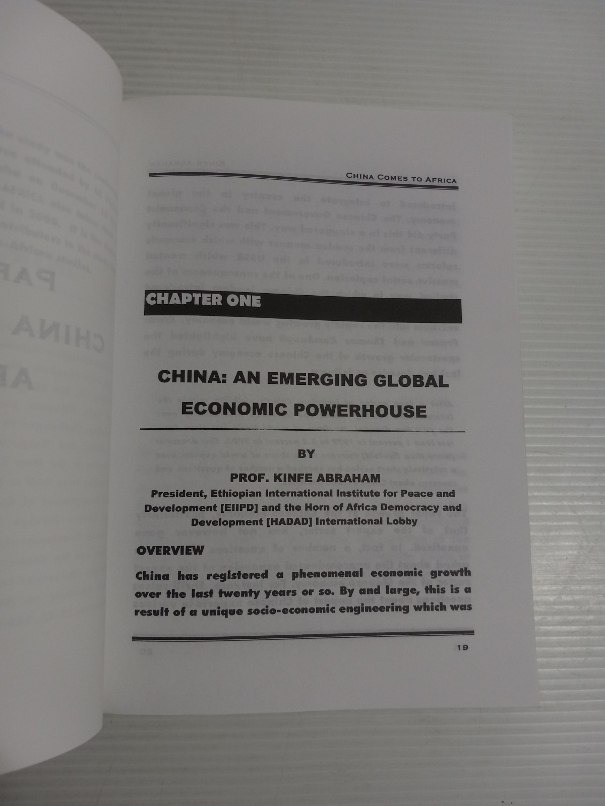 China Comes to Africa The Political Economy and Diplomatic HIstory of China’s…