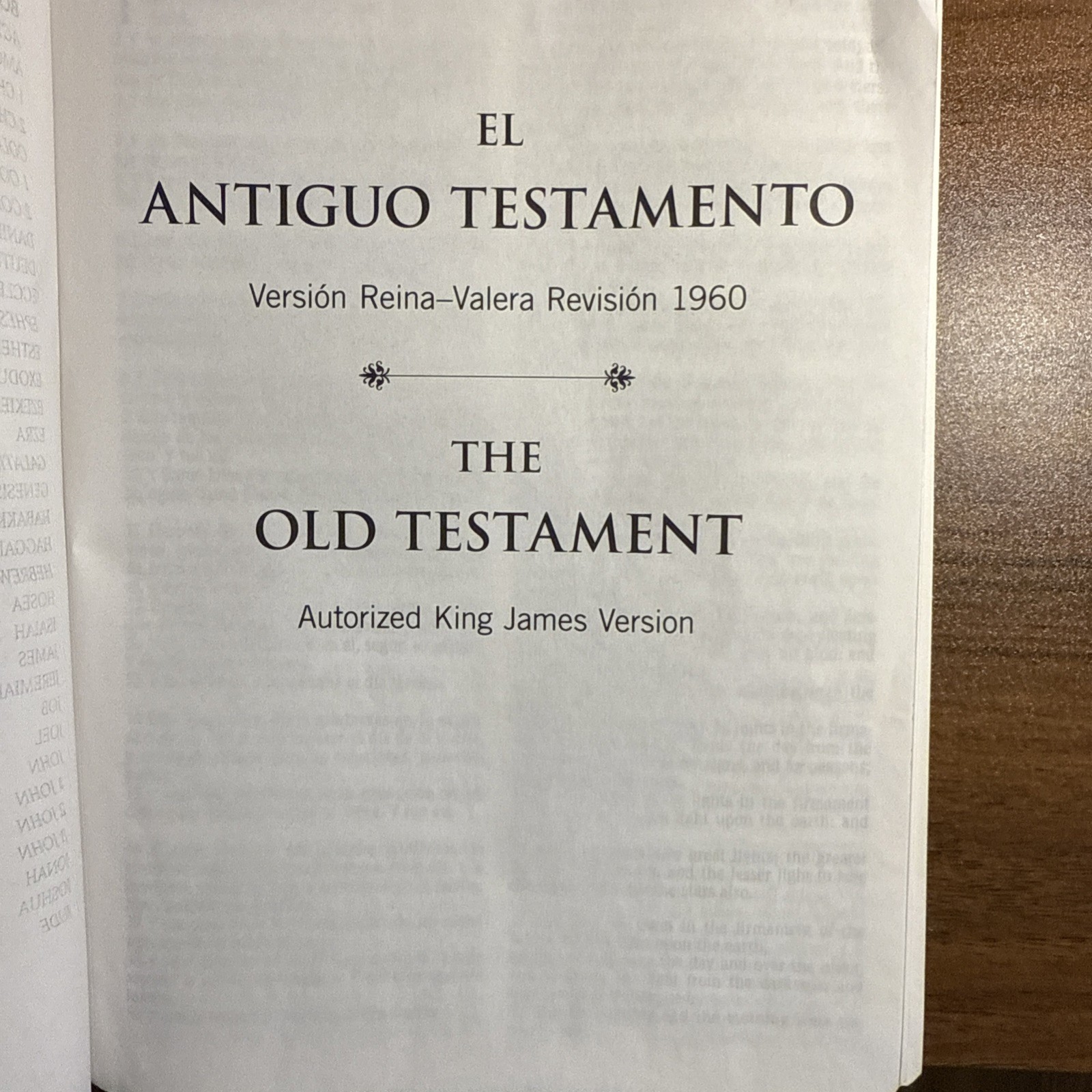 RVR 1960/KJV Bilingual Edition Holy Bible Santa Biblia 2011 Imitation Leather