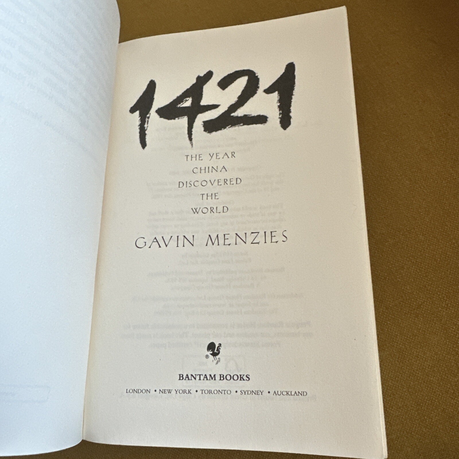 1421: The Year China Discovered The World – Paperback, by Menzies Gavin
