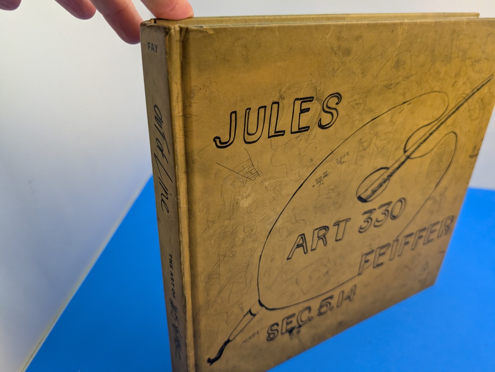 Jules Feiffer Book Out Of Line By Martha Fay