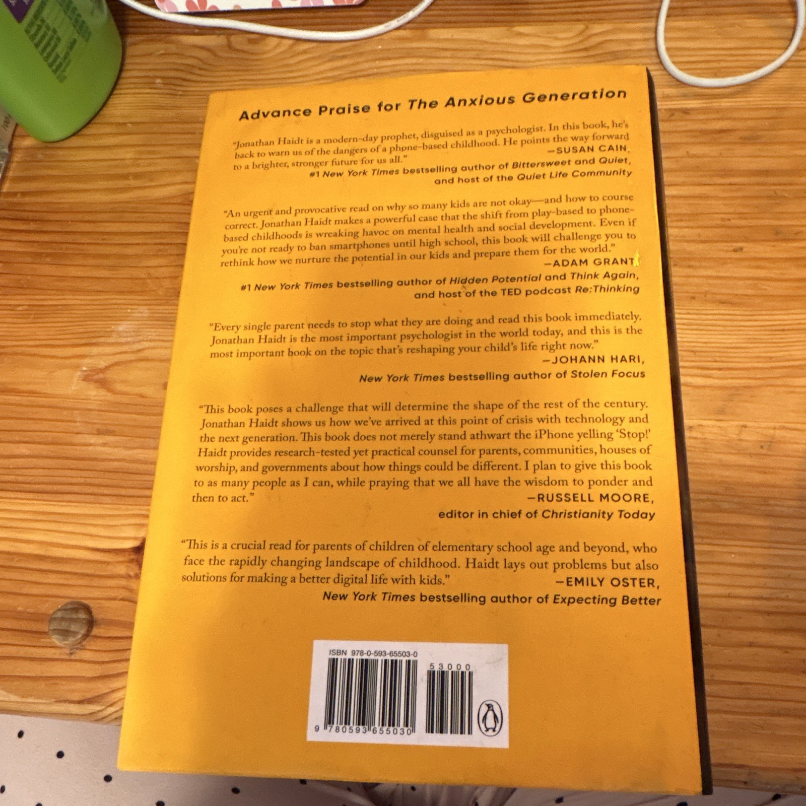 Penguin Press The Anxious Generation by Jonathan Haidt Hardcover Mental Health