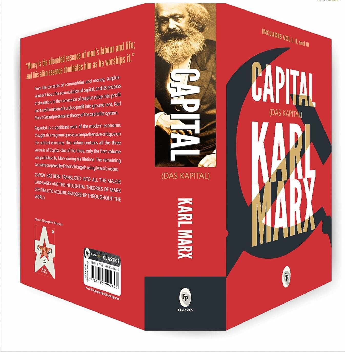 Capital (Das Capital): Includes Vol.1,2,3 Paperback by Karl Marx (Author) | BOOK