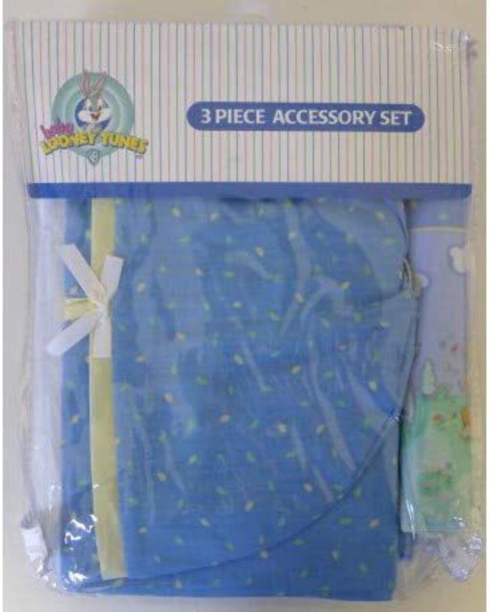 Baby Looney Tunes 3 Piece Playday Accessory Set – Crib Skirt, Flannel Receiving