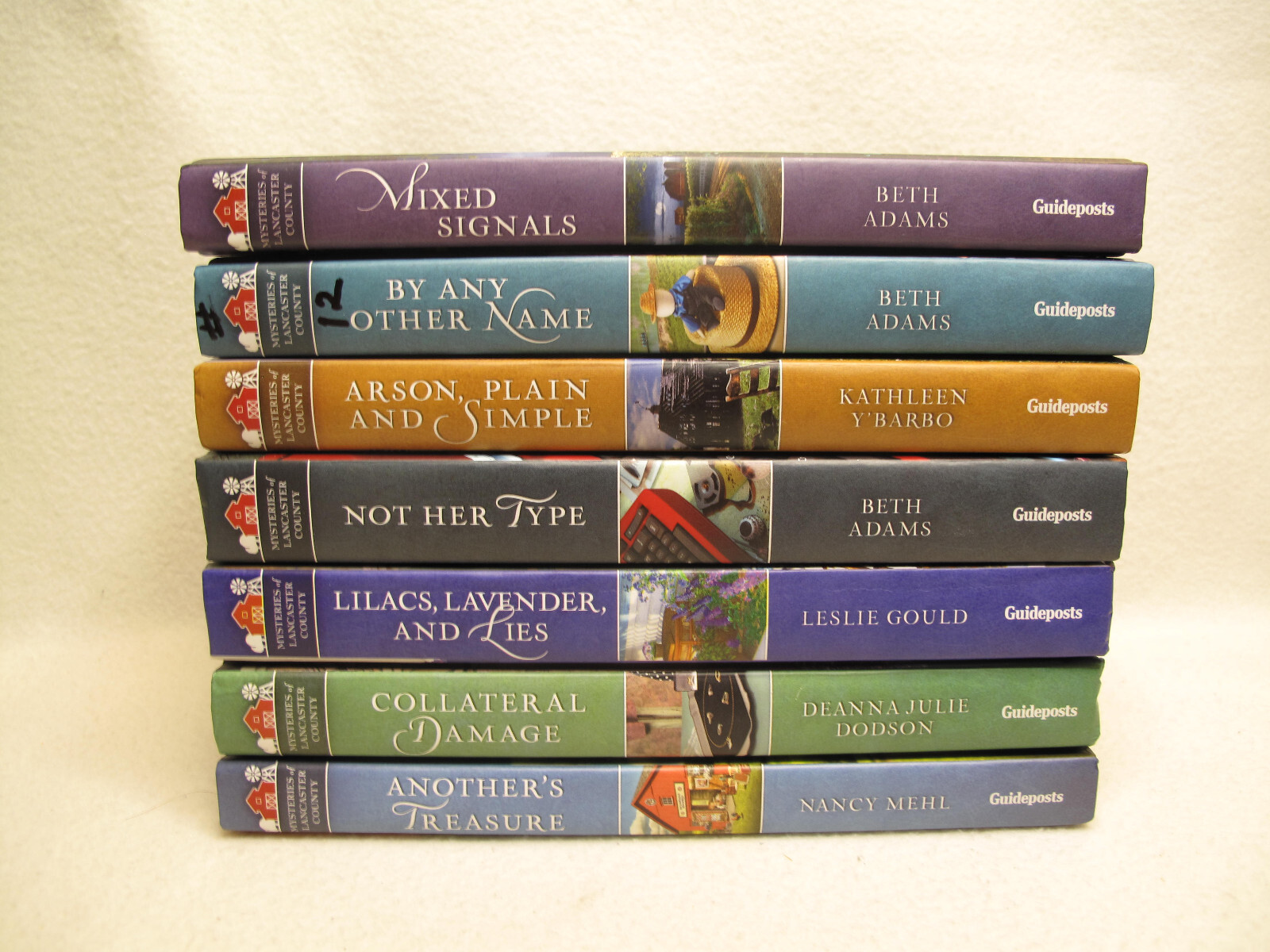 Lot Of 7 Books~Christian~Guideposts~Mysteries of Lancaster Co.~Modern~Amish~HD