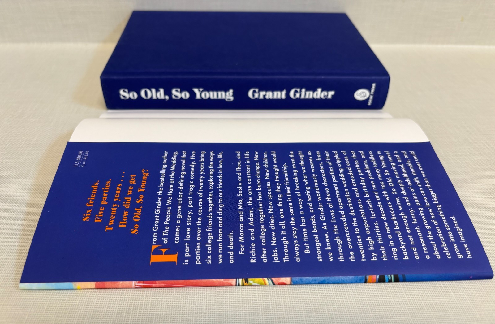 So Old So Young Grant Ginder 6 friends 5 parties over 20 years 1st ed LN 26 hdbk