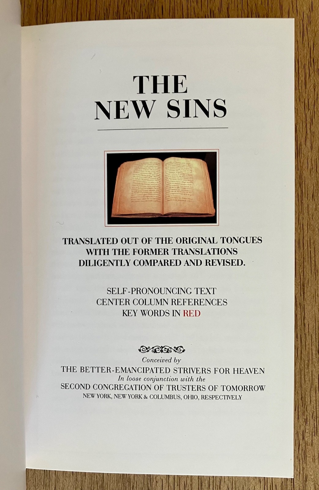 New Sins/Nuevos Pecados by David Byrne 2006 Bilingual Reversible Softcover 2d Ed