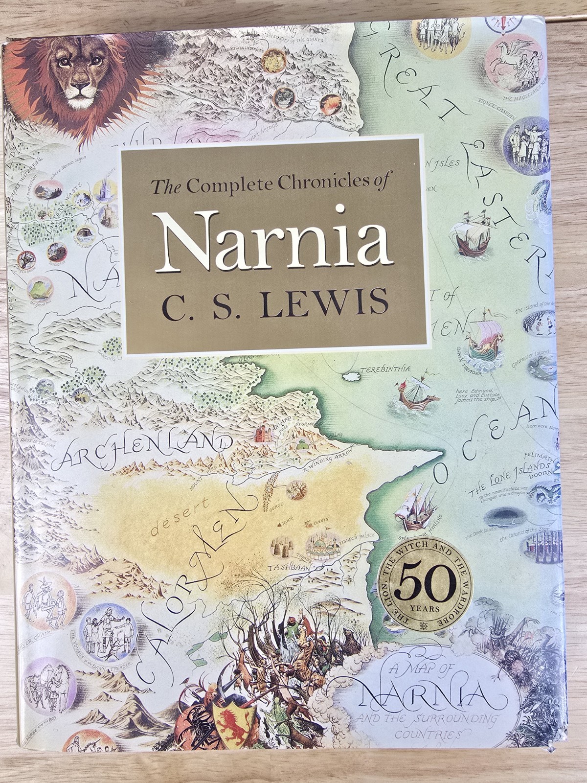 The Complete Chronicles of Narnia Hardcover Illustrated C.S. Lewis Pauline Bayne