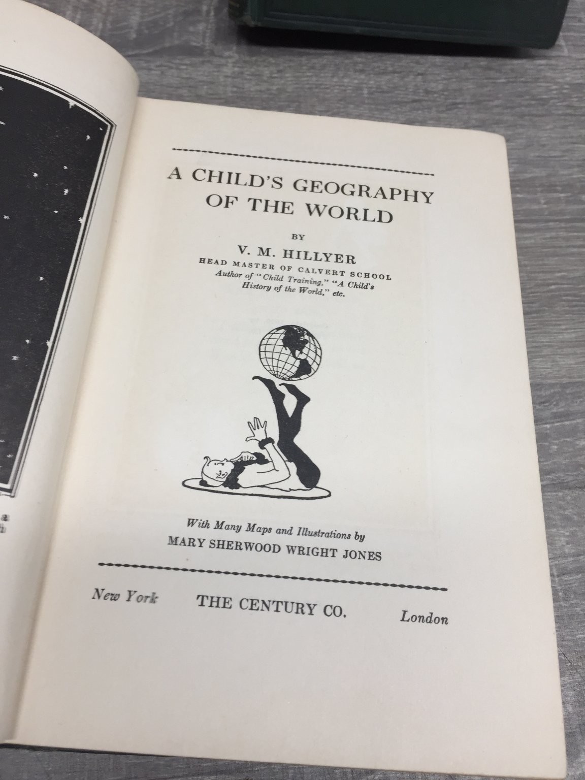 A Child’s Geography of the World & Commercial Geography V.M. Hillyer Book Lot
