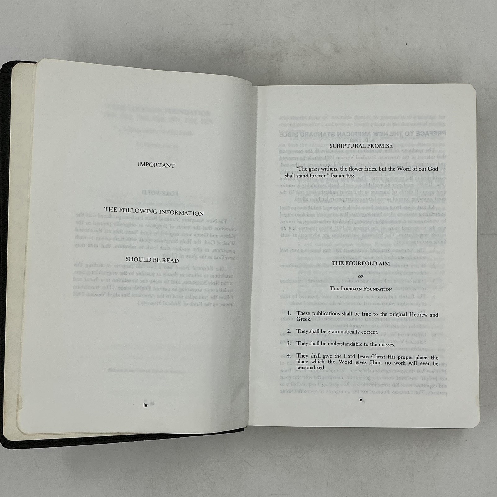 New American Standard Bible Reference Edition Lockman 1973 Morocco Leather