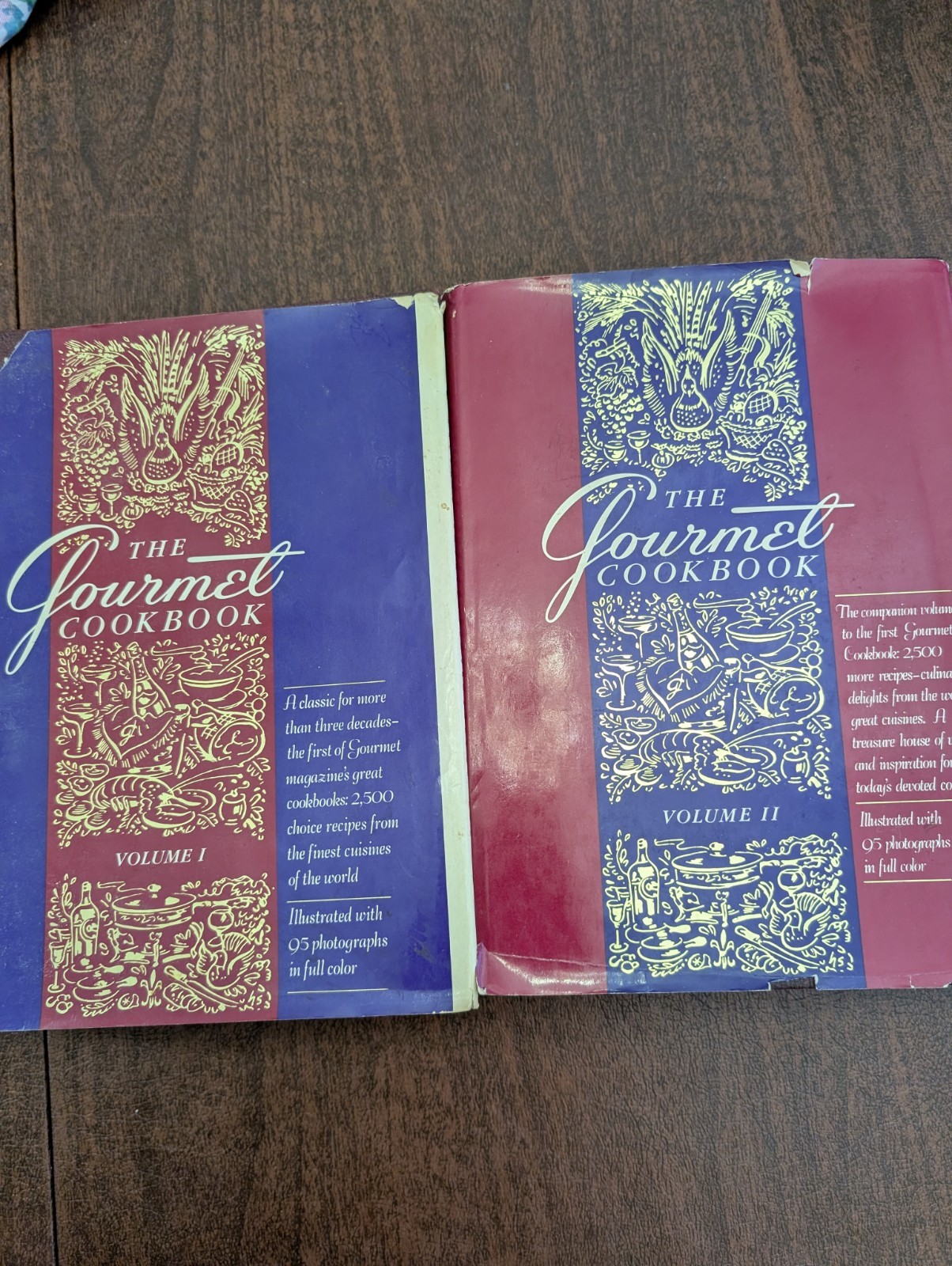 The Gourmet Cookbook Volume 1 & 2 Hardcover Vintage Set Revised 1980s