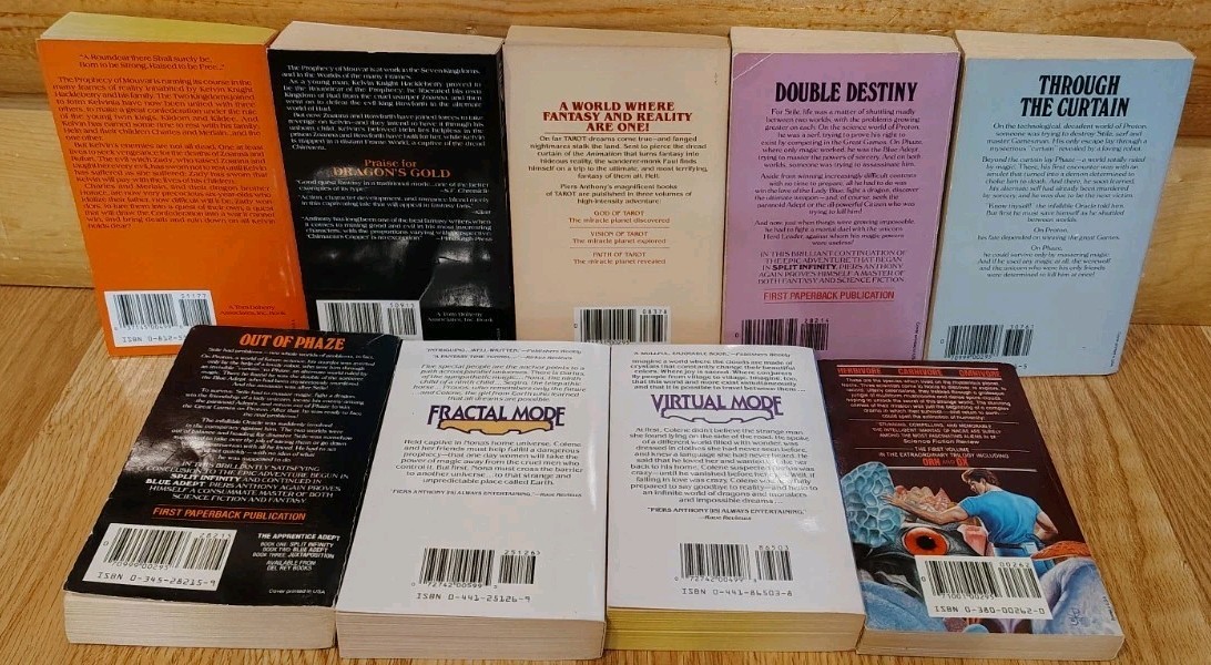 HUGE LOT OF 80+ PIERS ANTHONY BOOKS VINTAGE SCIENCE FICTION FANTASY NOVELS