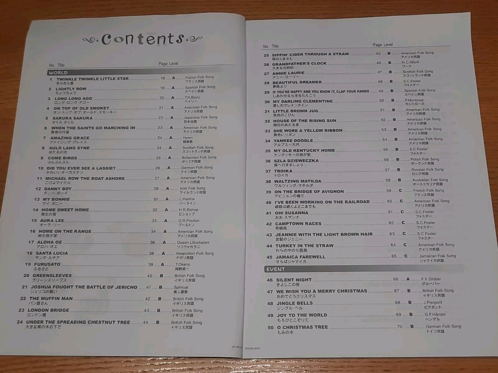 Casio Song Book 07HCOSCOREWLA MA0803-A with 90 Songs 136 Pages